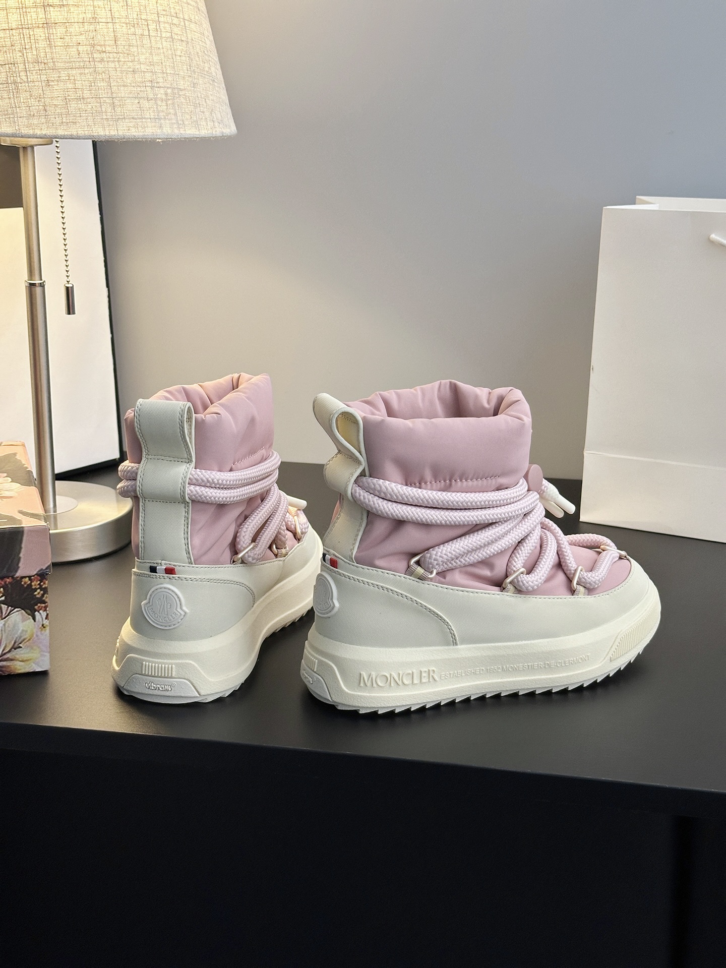 Moncler Altive Mid Snow Boots Pink