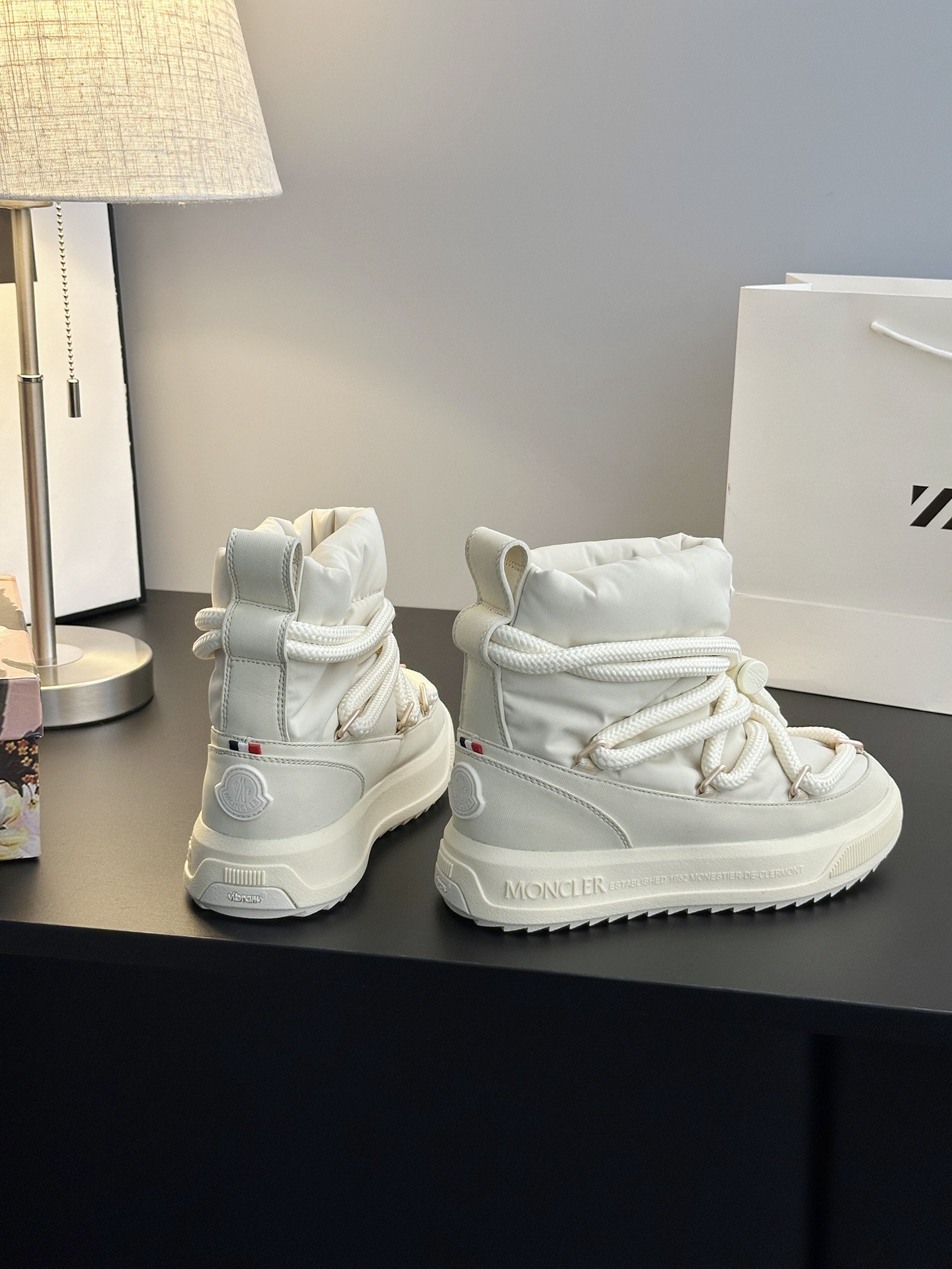 Moncler Altive Mid Snow Boots White
