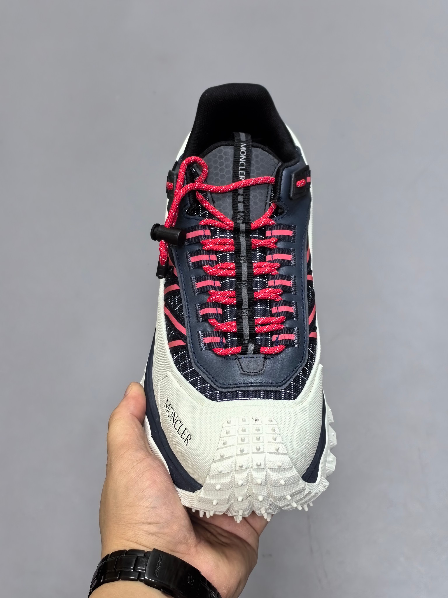 Moncler Trailgrip GTX Hiking Shoes Navy/Red