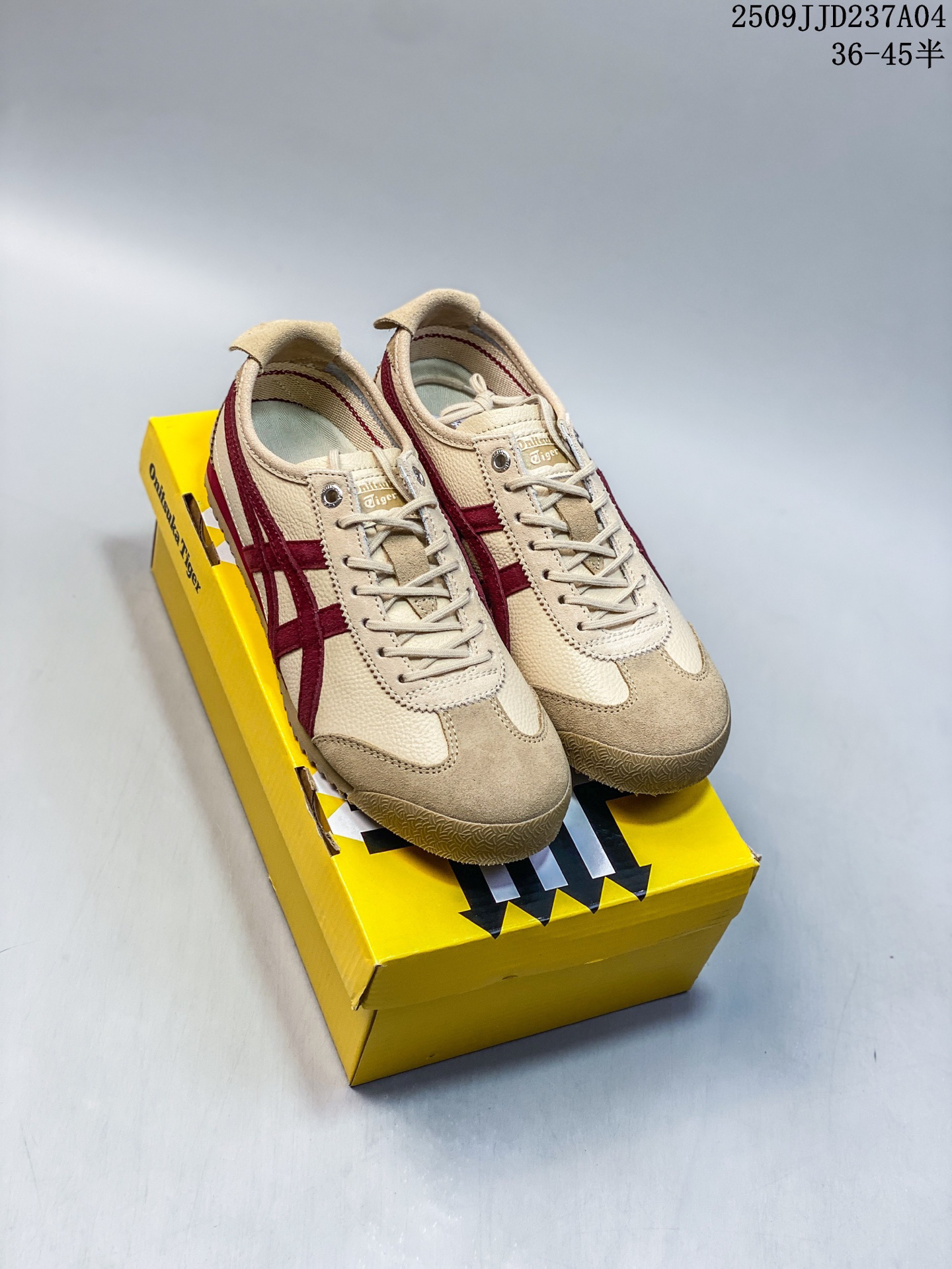 Onitsuka Tiger Mexico 66 Deluxe NIPPON MADE Sneakers Beige/Burgundy
