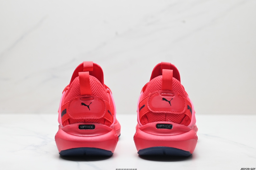 Puma Deviate NITRO 3 Running Shoes Cushioned Breathable Non-Slip Red