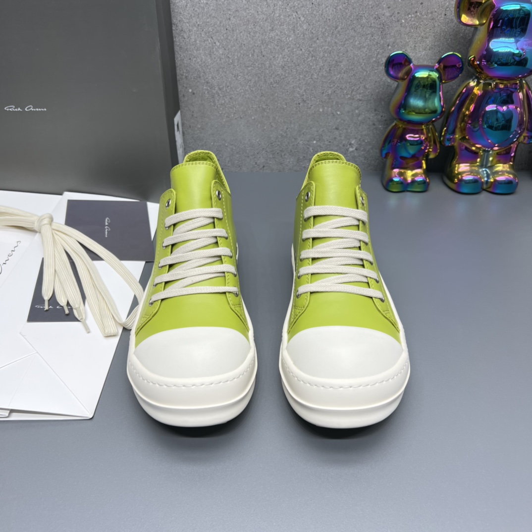 Rick Owens Low Top Sneaker Lime