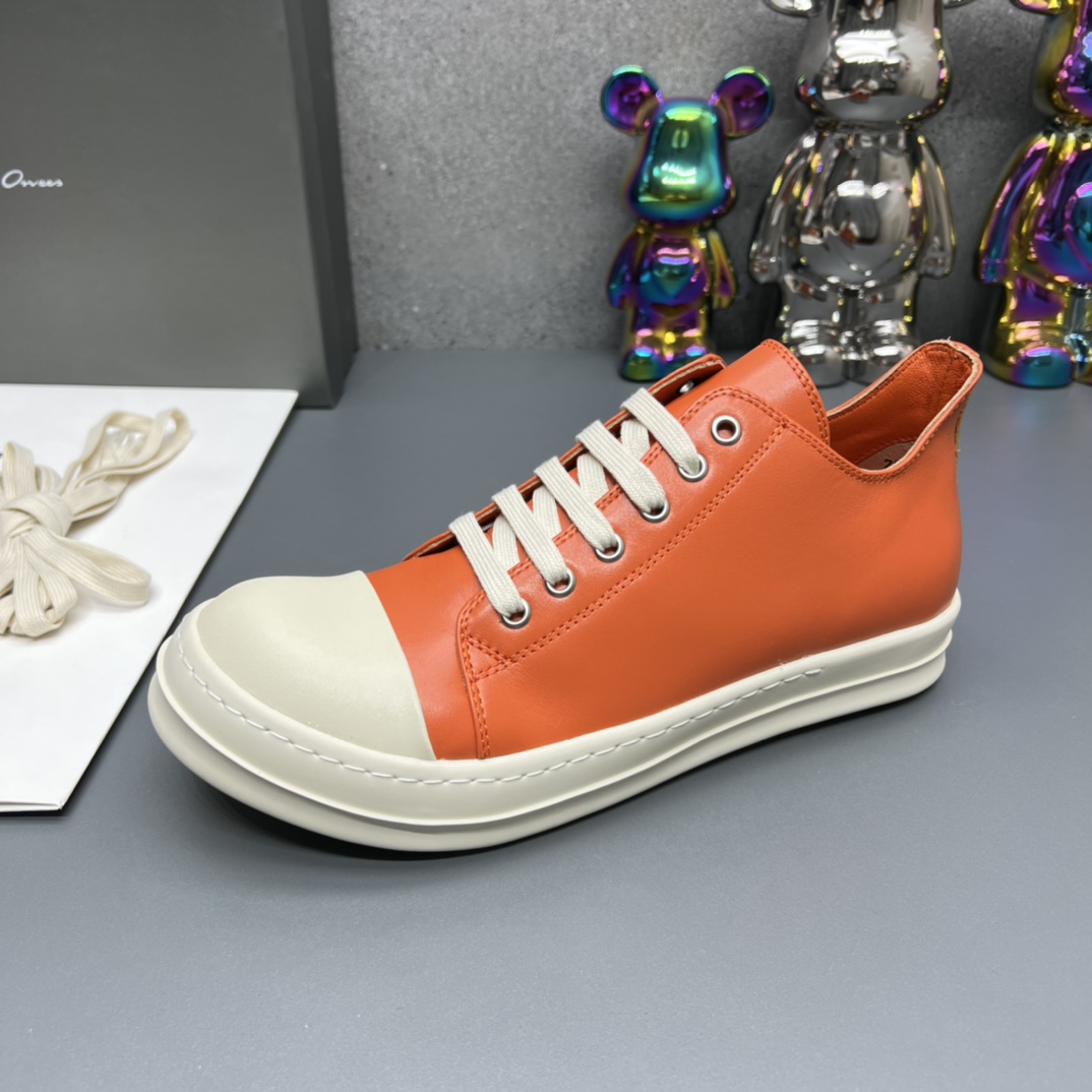 Rick Owens Low Sneakers Orange