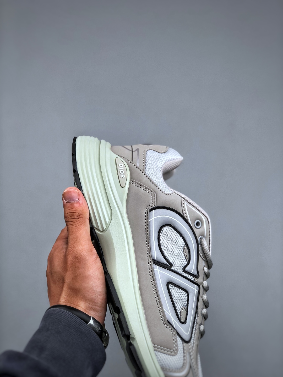 Dior B30 Chunky Running Sneakers Grey