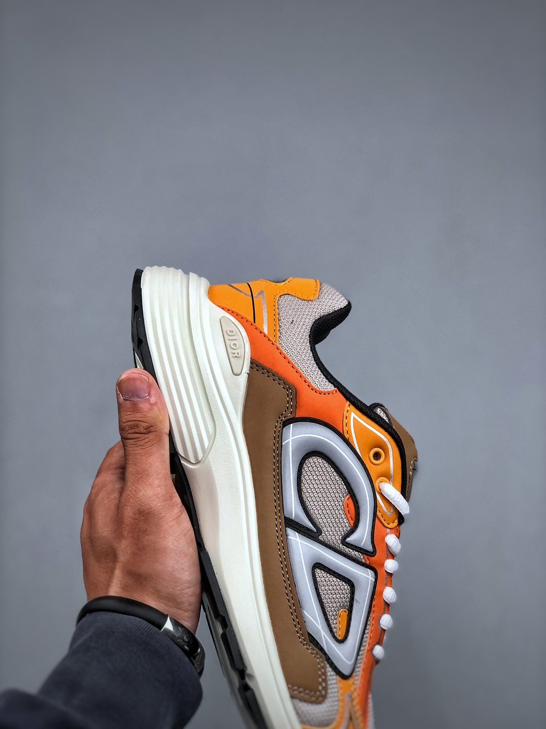 Dior B30 Chunky Sneakers Orange/Brown
