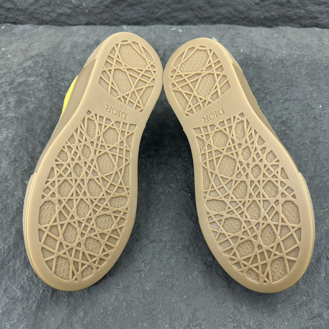 Dior x Stone Island B33 Low Sneakers Yellow