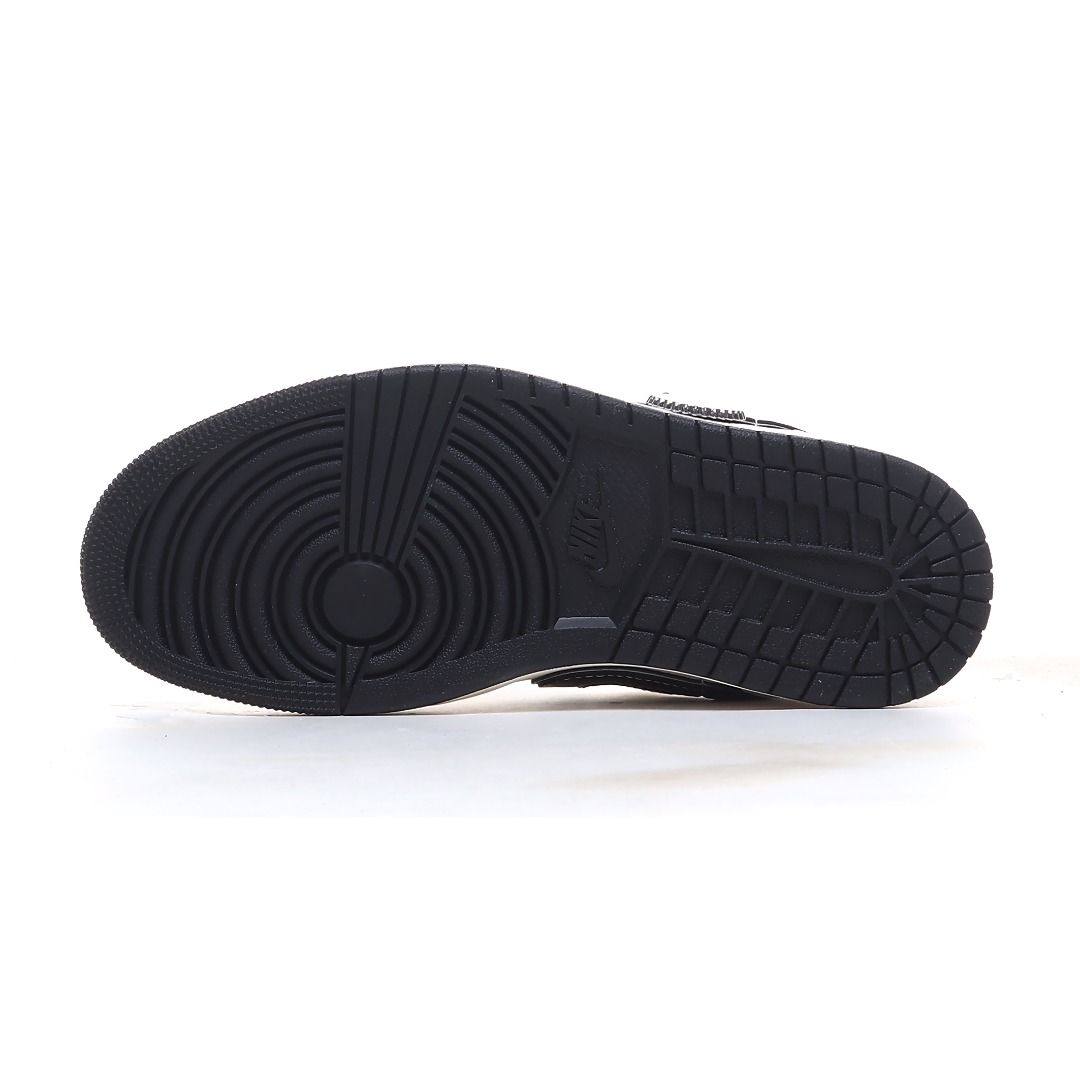 Jordan 1 Low Supreme Collab Sneakers White/Black