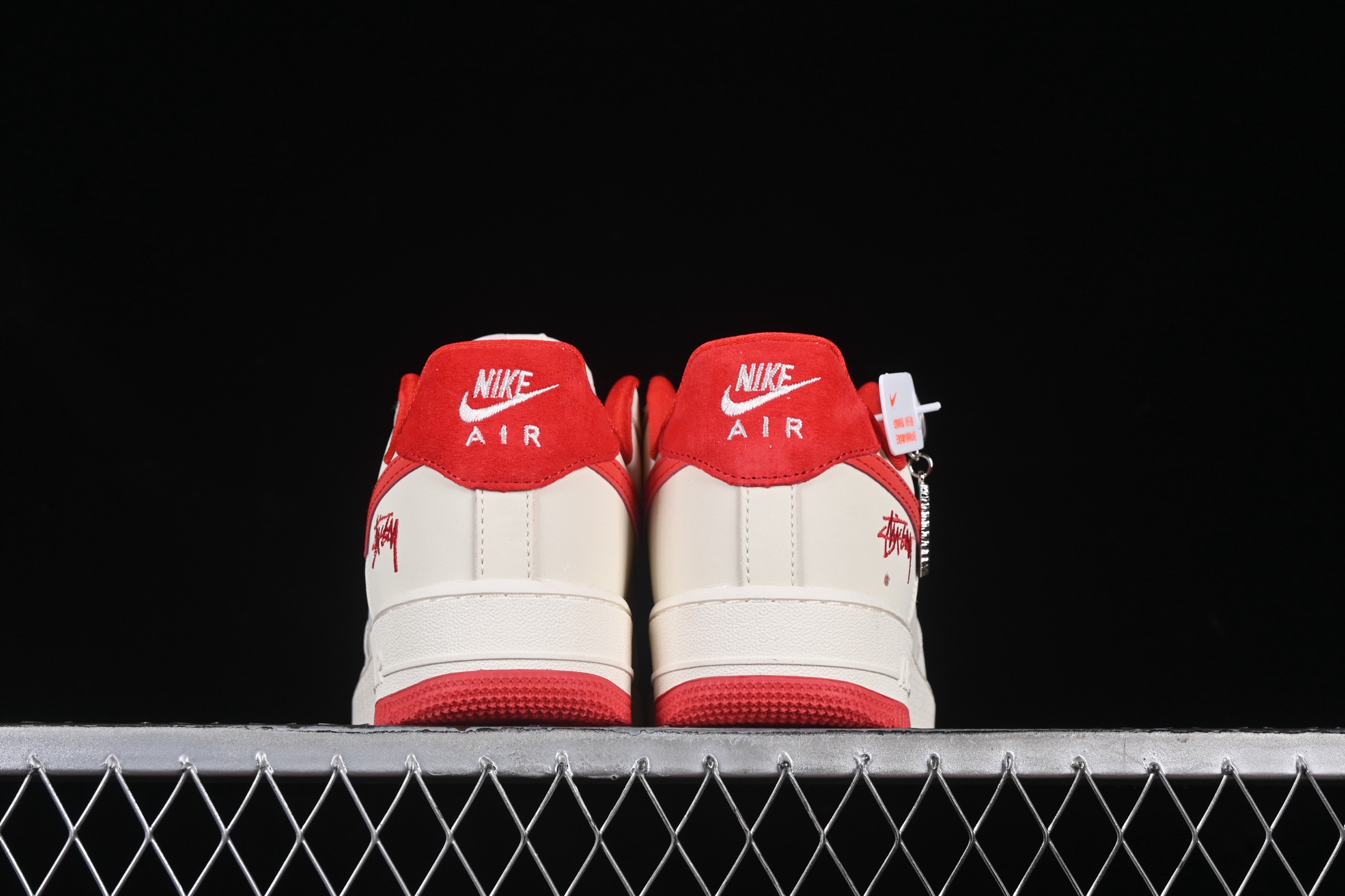 Nike Air Force 1 Low Stussy Collab Sail Red