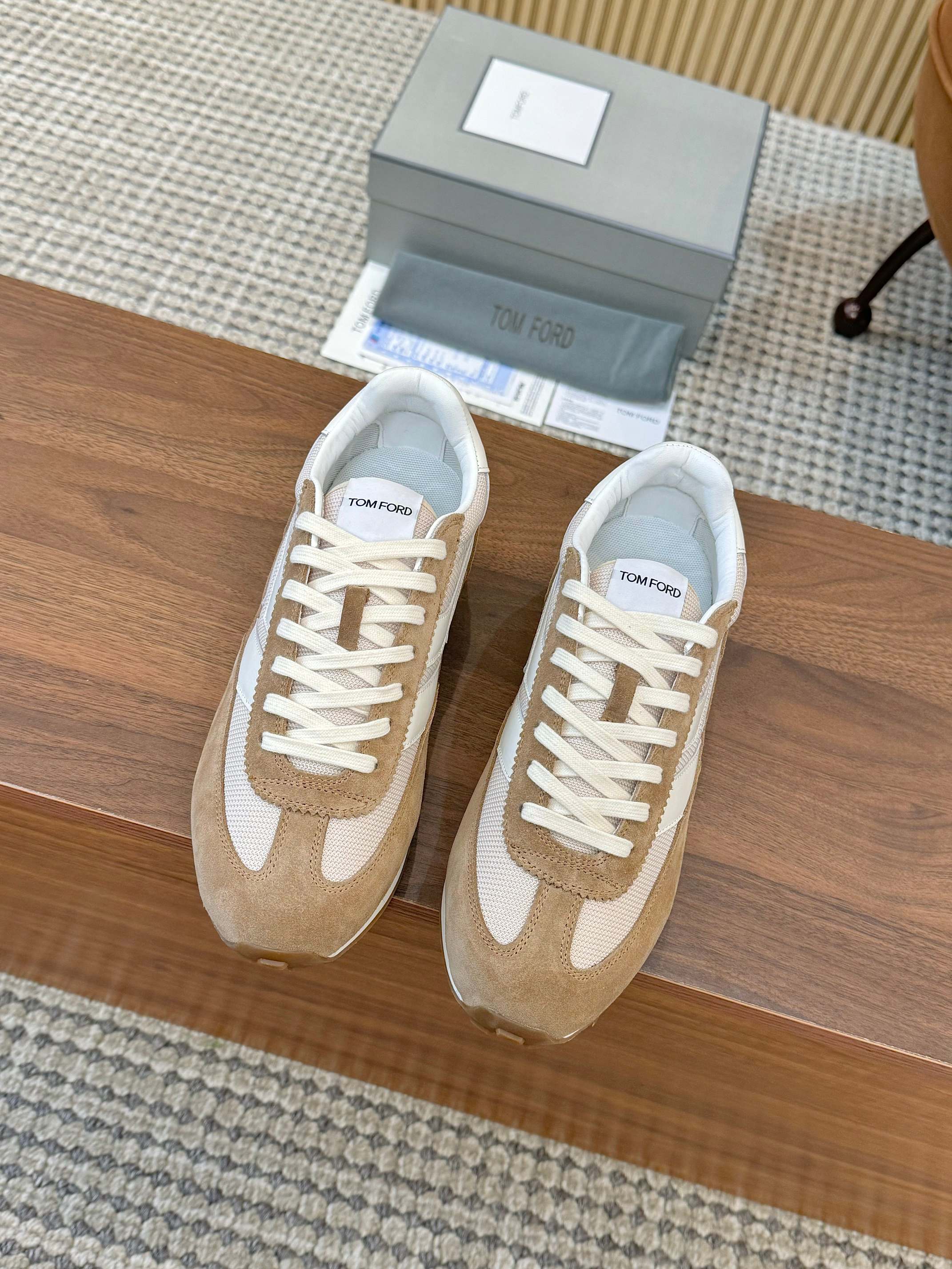 Tom Ford Low-Top Sneakers Khaki