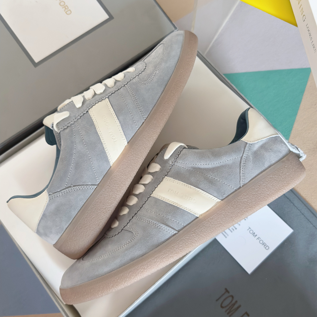 Tom Ford Terence Suede Sneakers Blue/White