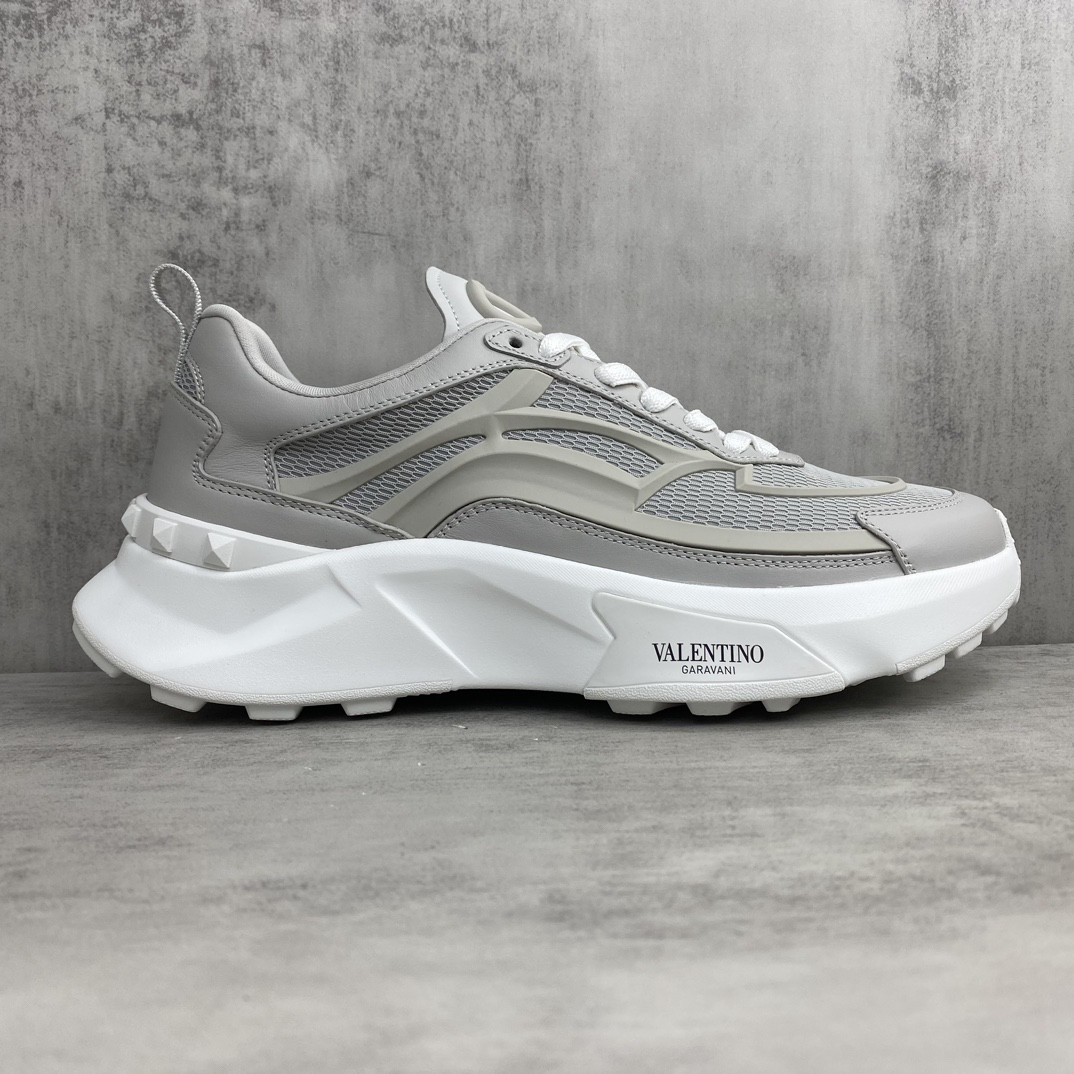Valentino True Act Mesh Sneakers Gray/White