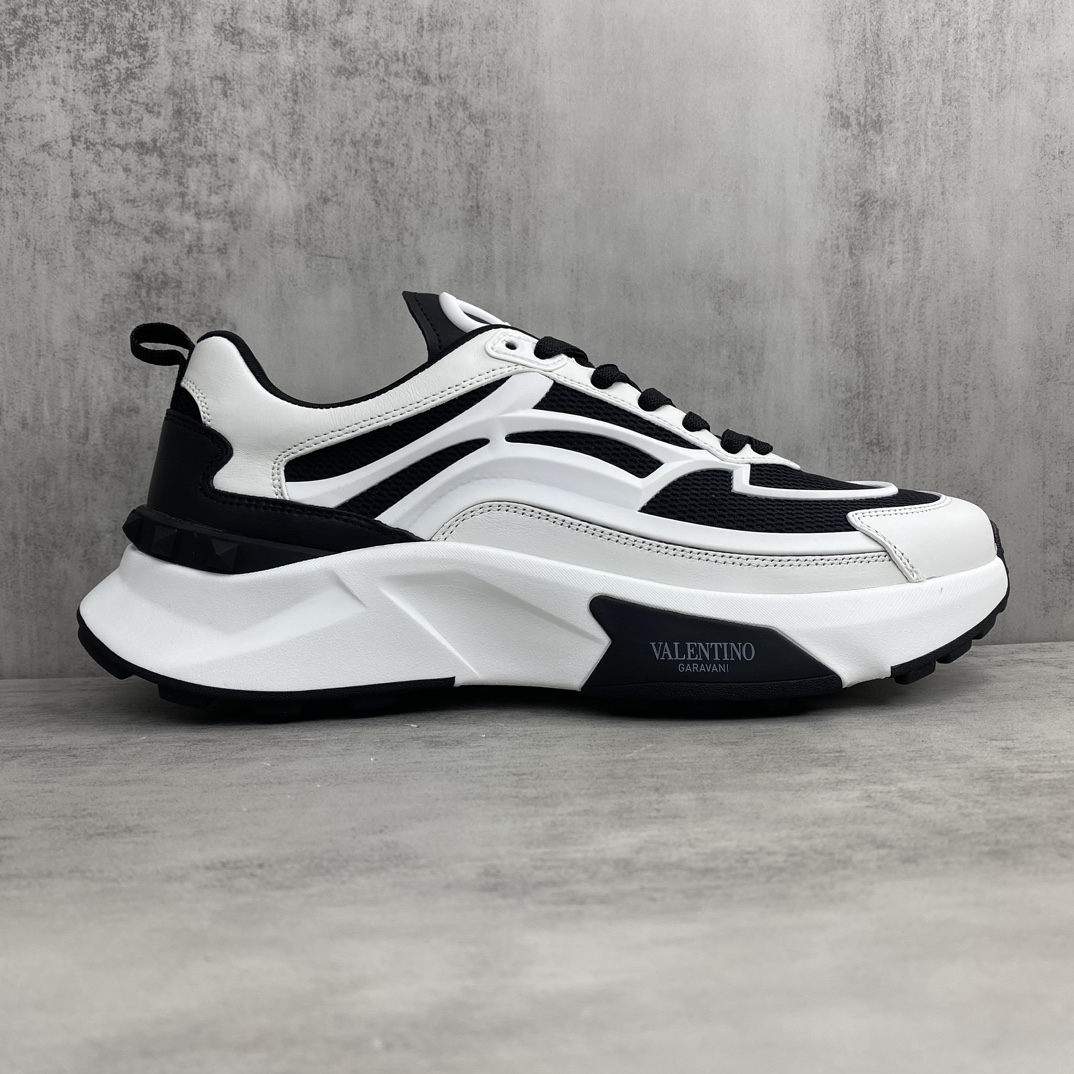 Valentino True Act Mesh Sneakers Black/White