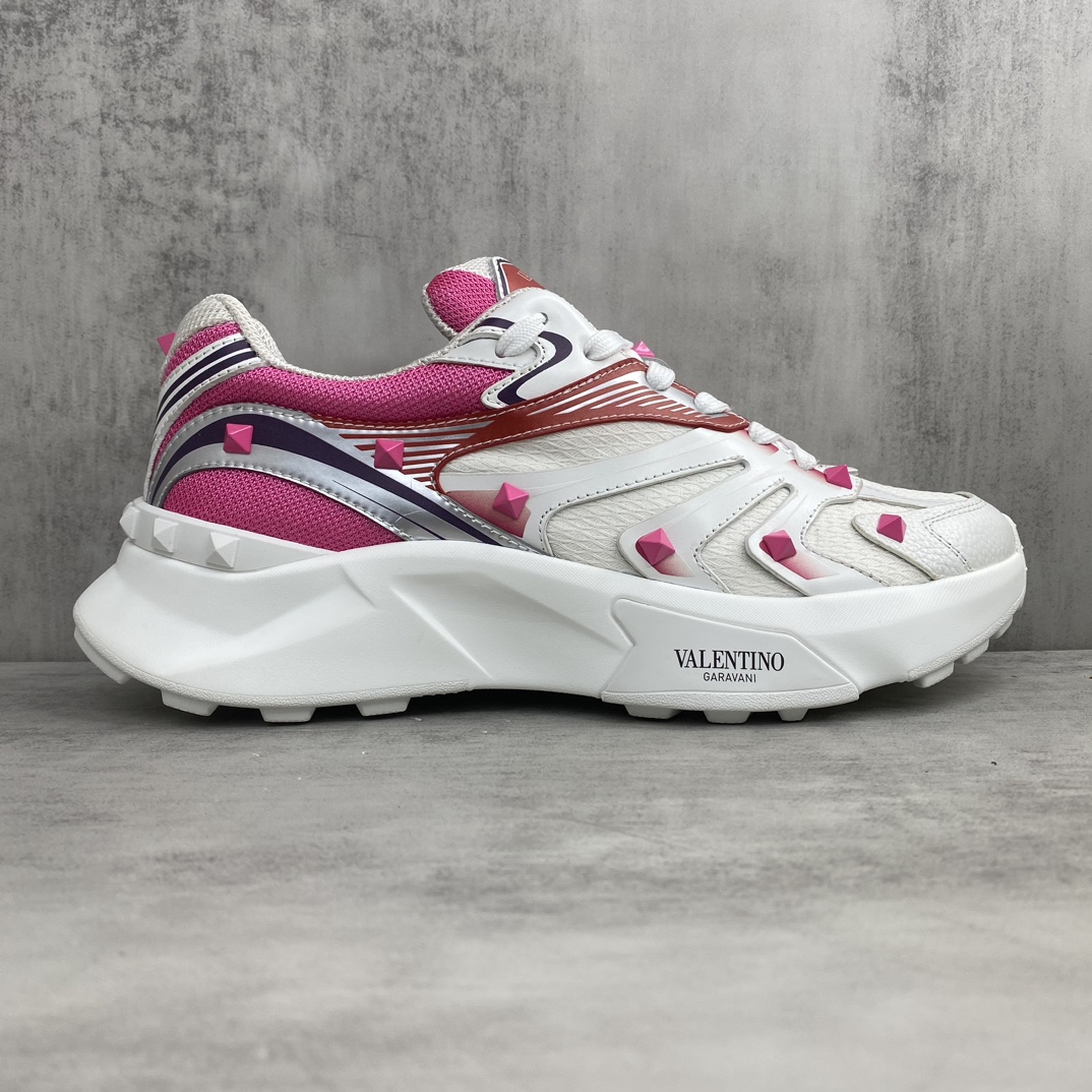 Valentino Garavani Totaloop V Runner Sneakers White/Pink