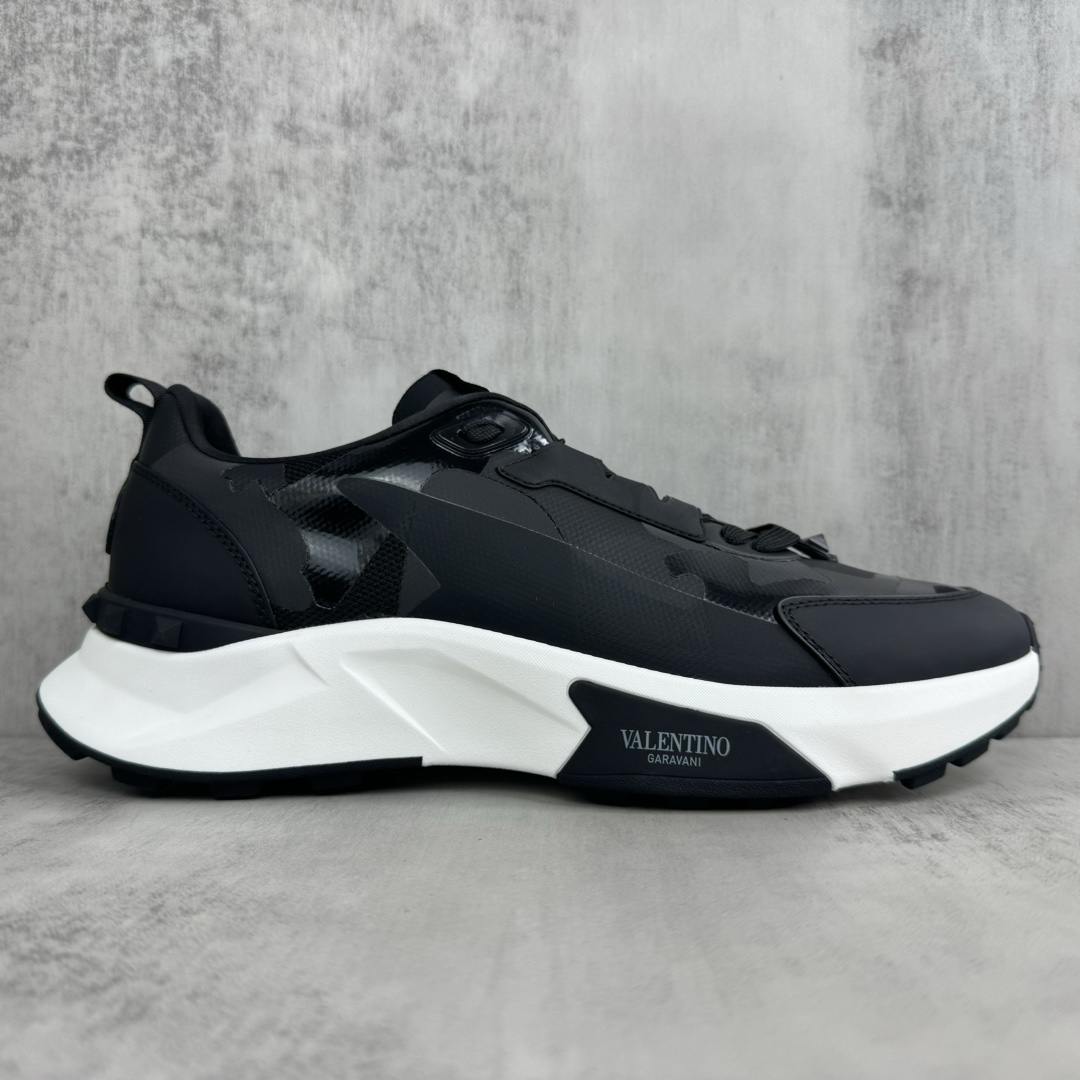 Valentino True Act Mesh Sneakers Black/White