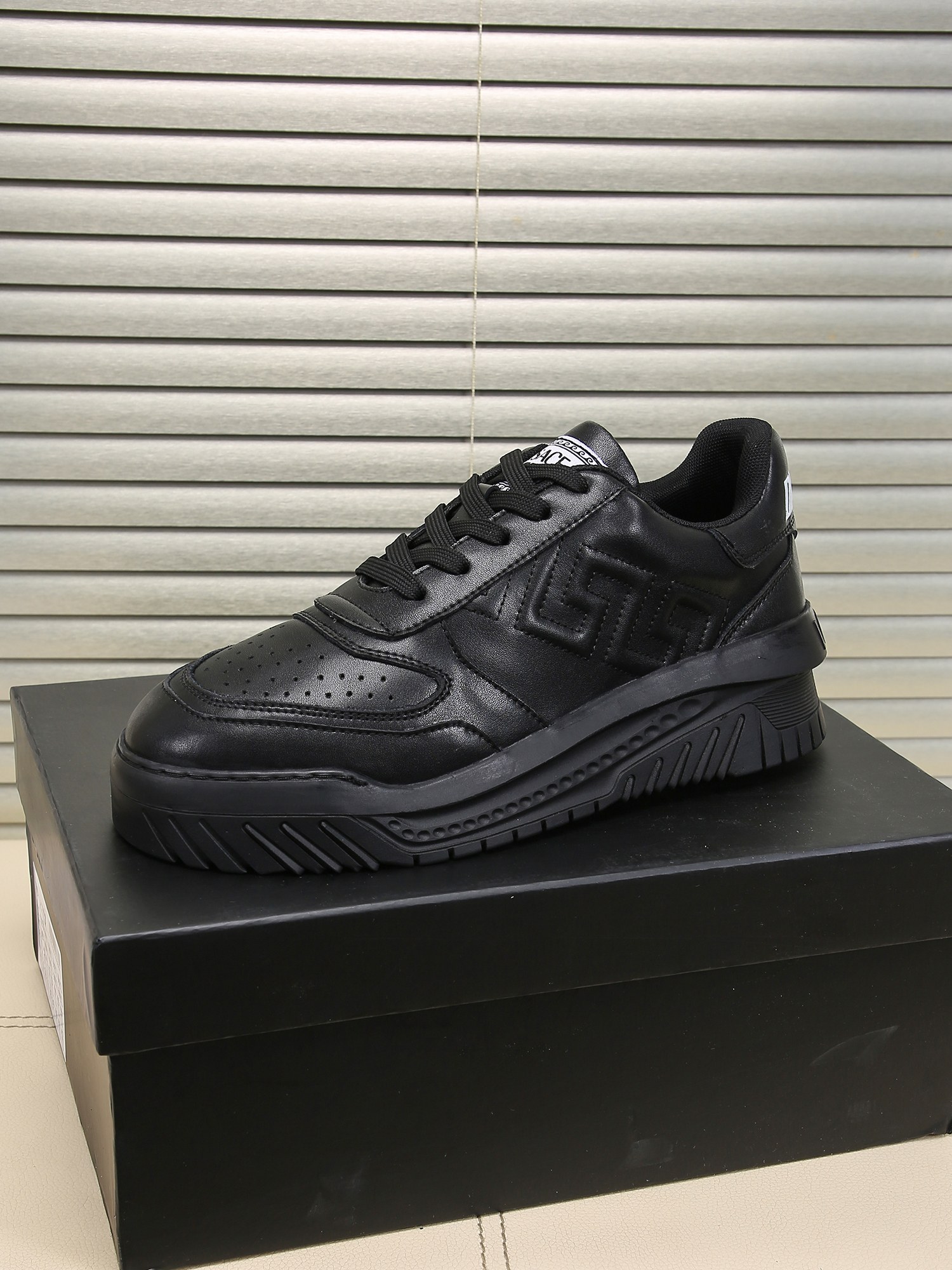Versace Greca Low-Top Sneaker Black