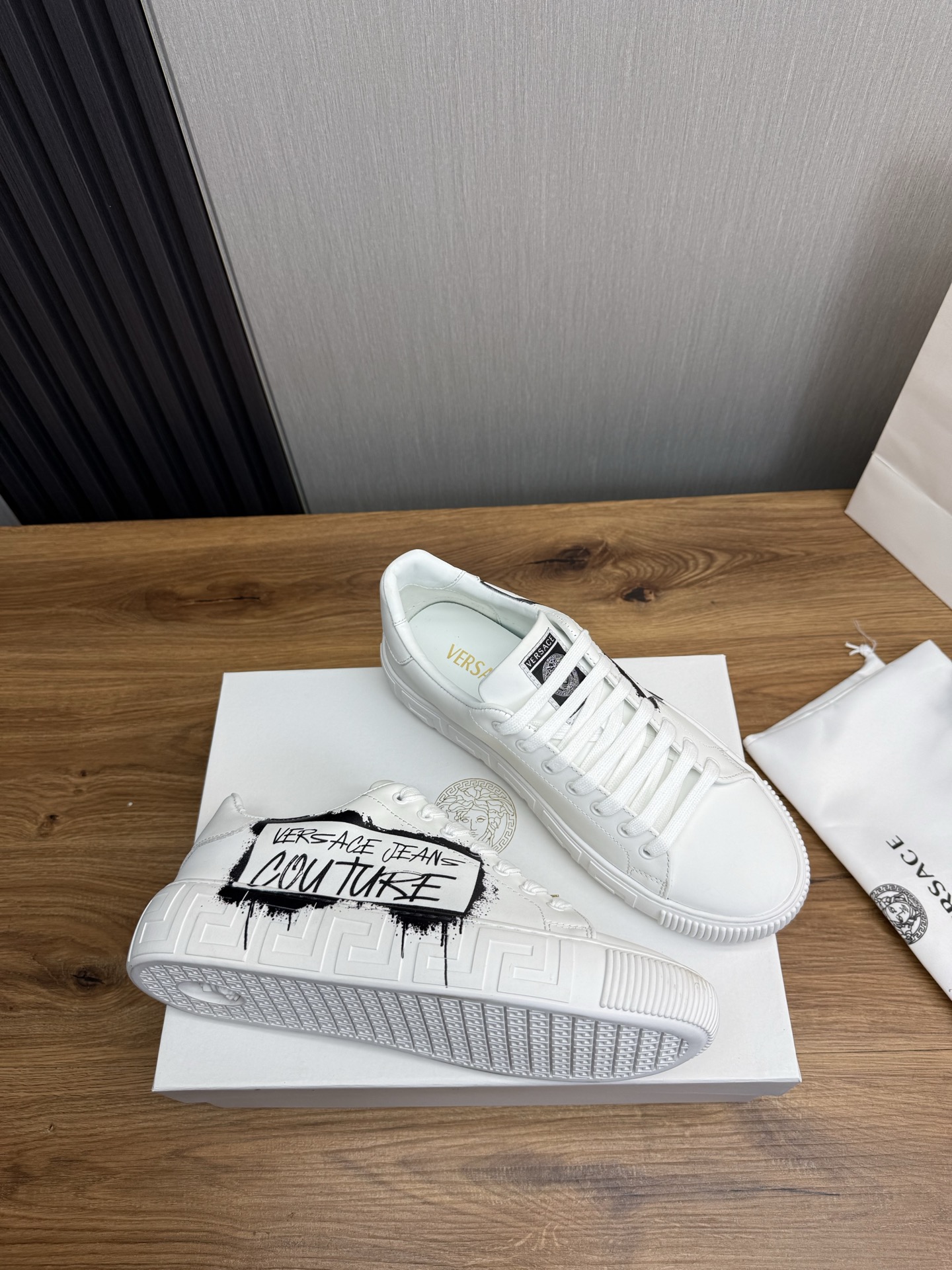 Versace Jeans Couture Leather Sneakers White