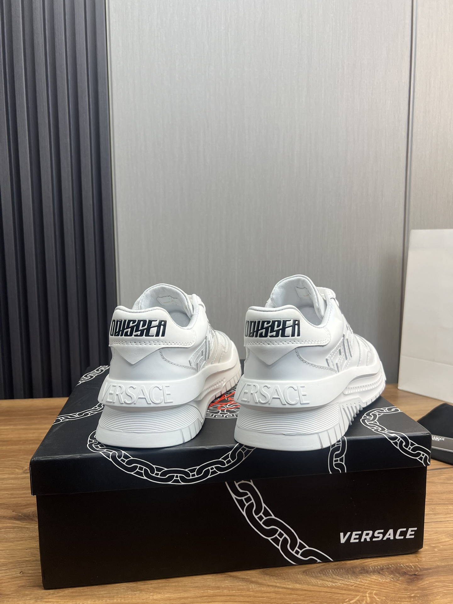 Versace Leather Casual Sneakers White