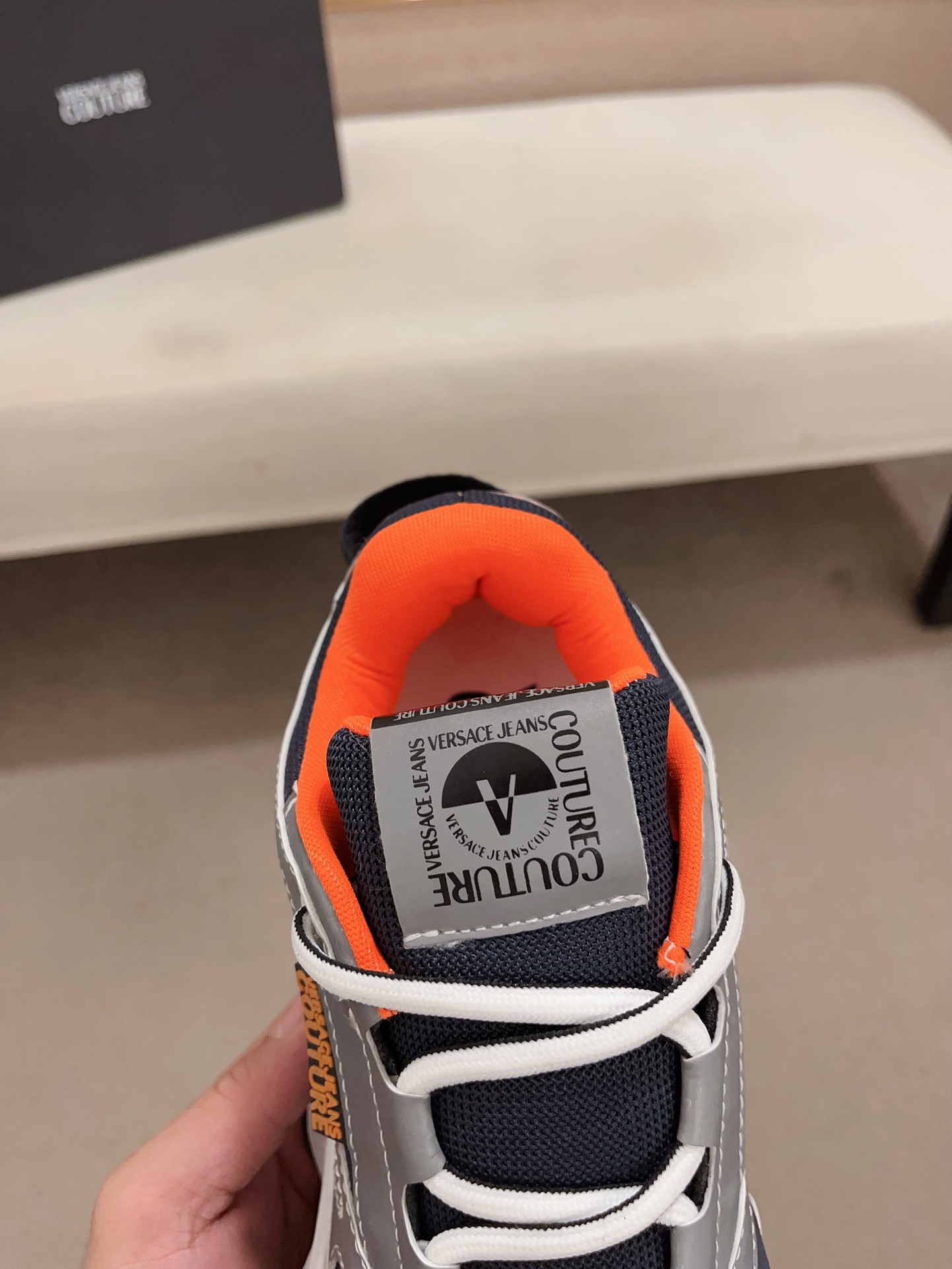 Versace Jeans Couture Chunky Sneakers Navy/Grey/Orange