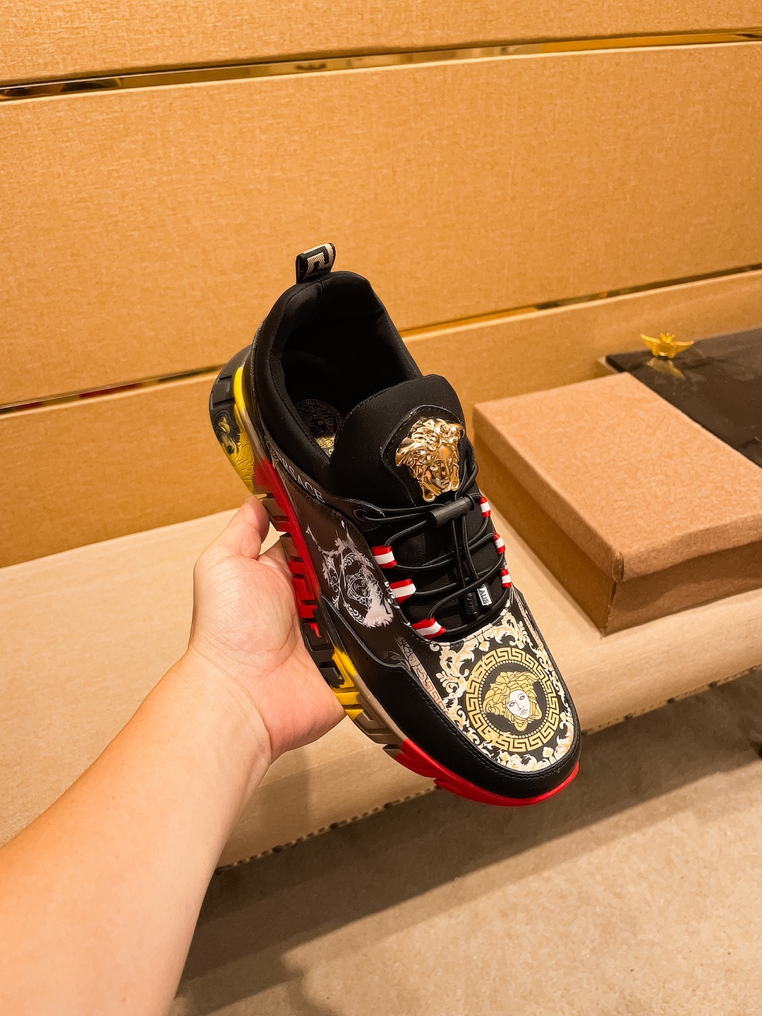 Versace Medusa Low-Top Sneakers Multicolor