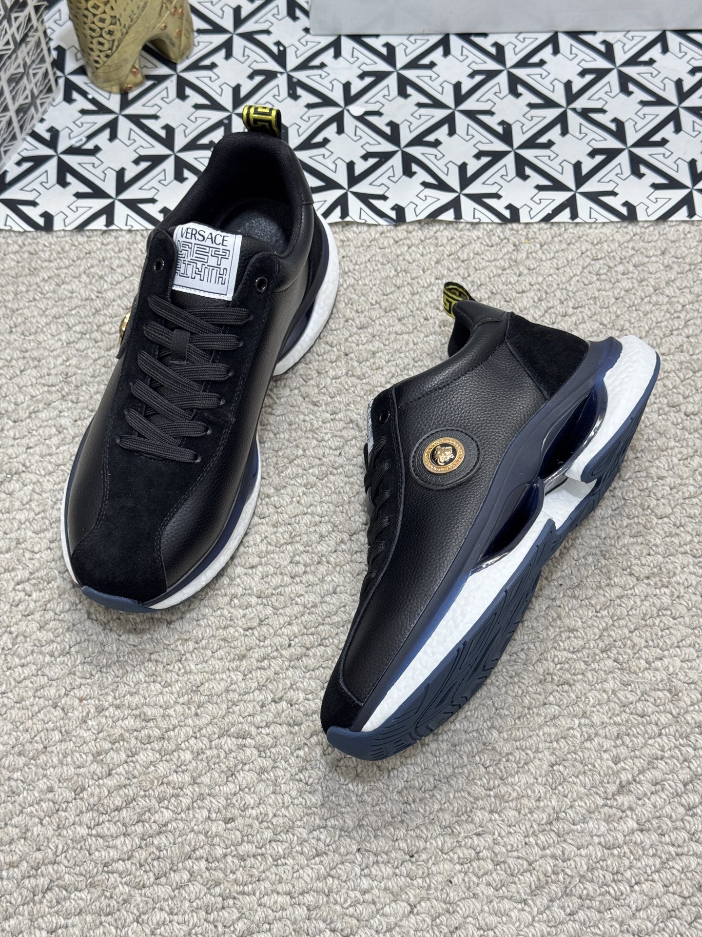Versace Medusa Low-Top Sneakers Black