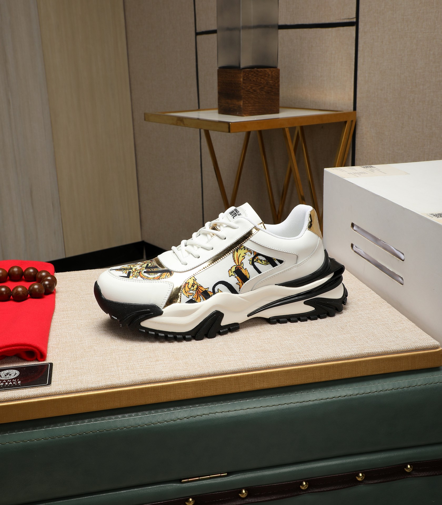 Versace Jeans Couture Chunky Sneakers White/Gold