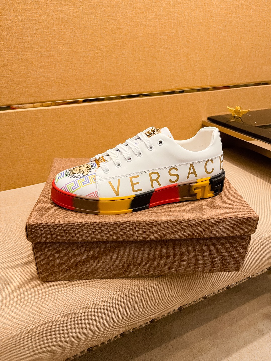 Versace Medusa Low-Top Sneakers Multicolor