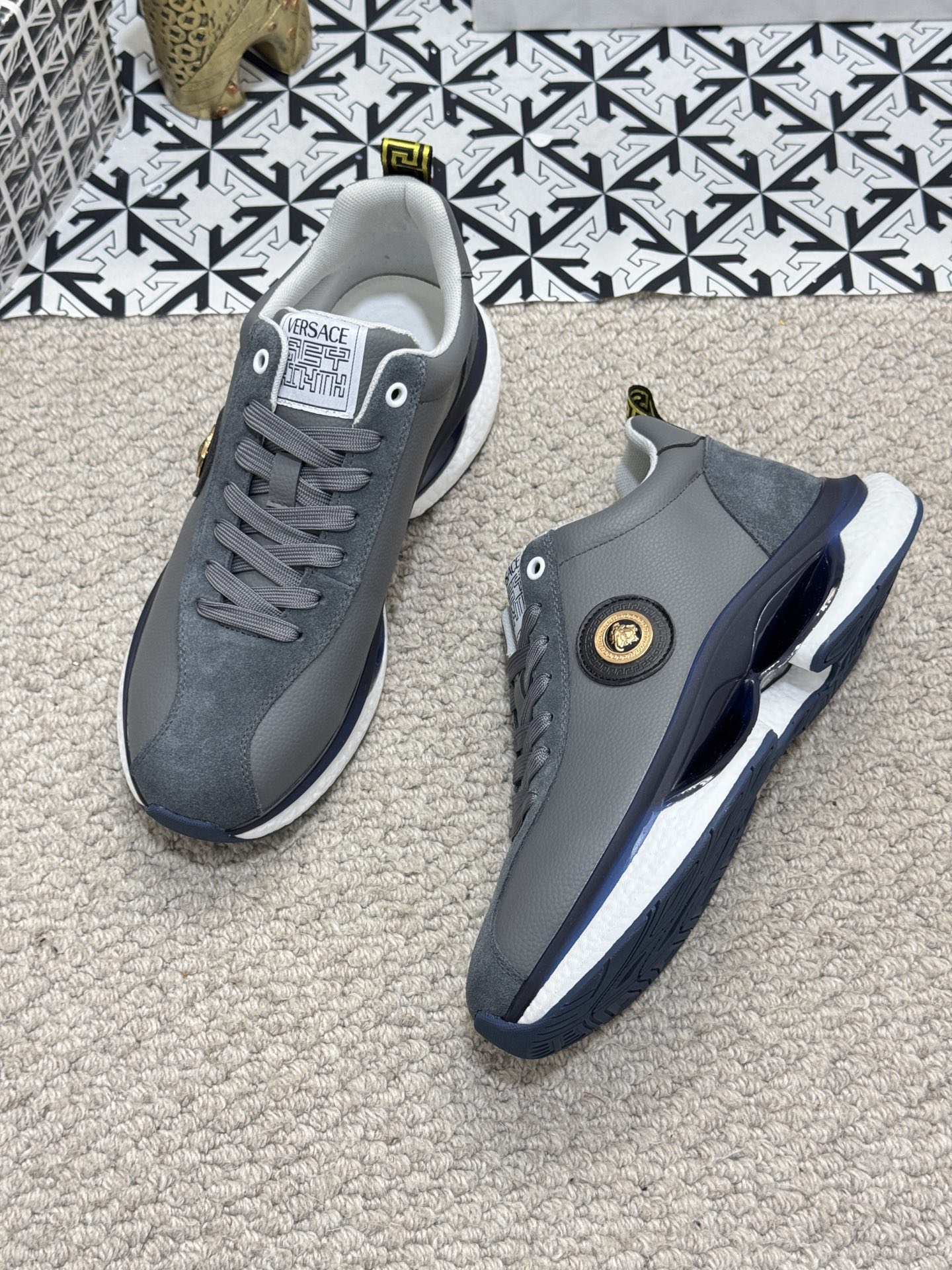 Versace Runner Sneakers Gray