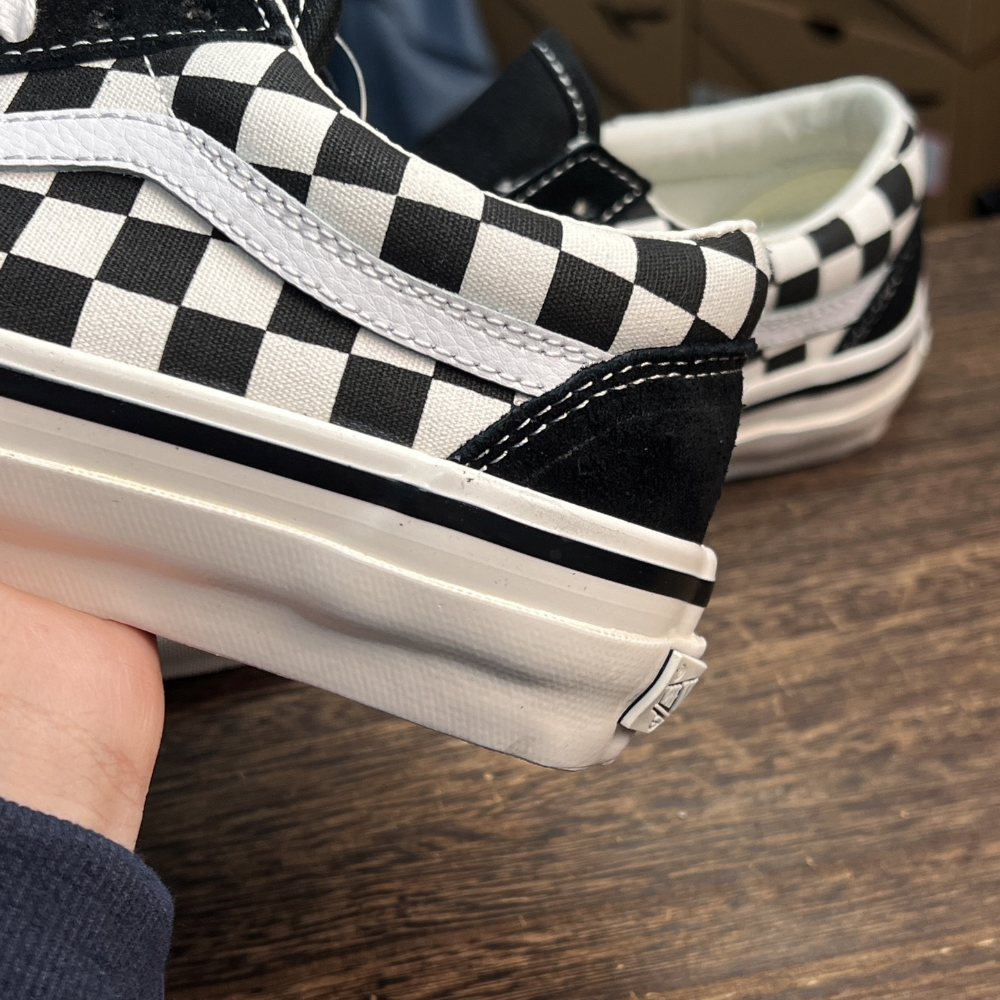 Vans Old Skool 36 DX Checkerboard Sneakers Black/White