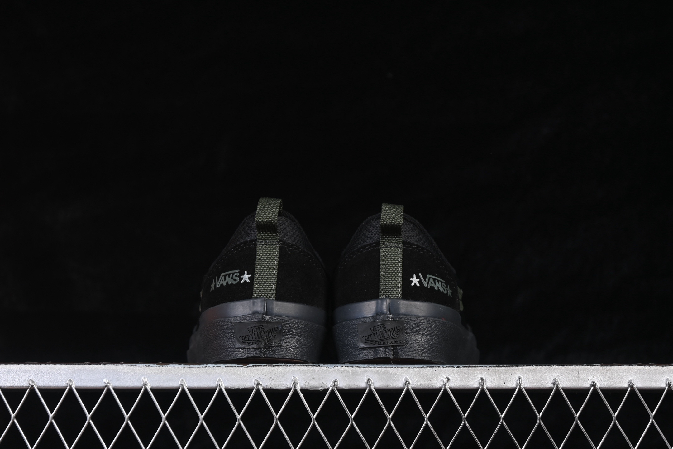 Vans Skate Old Skool+ Skate Shoes Black/Dark Green