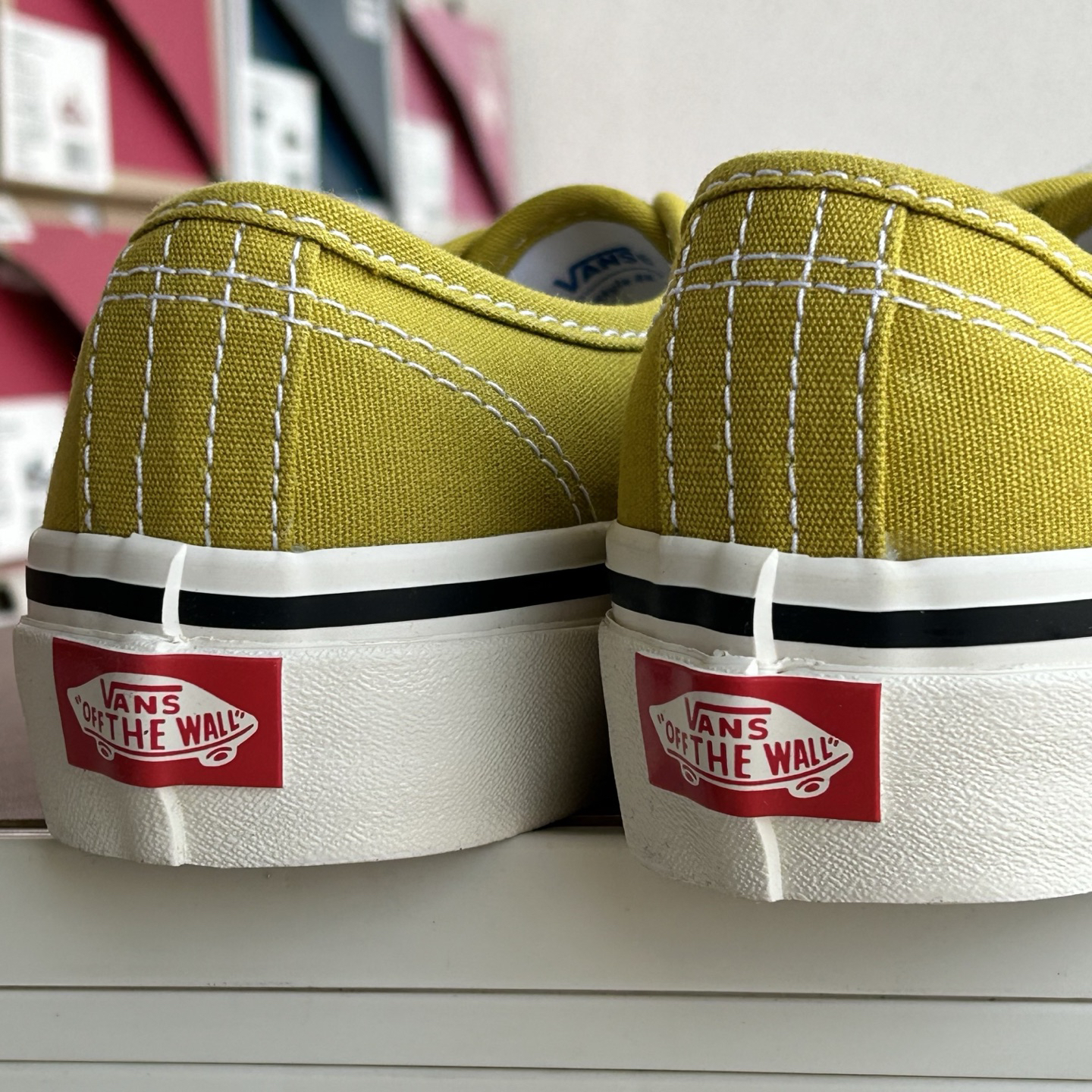 Vans Authentic 44 Dx Low-Top Skate Shoes Mustard Yellow