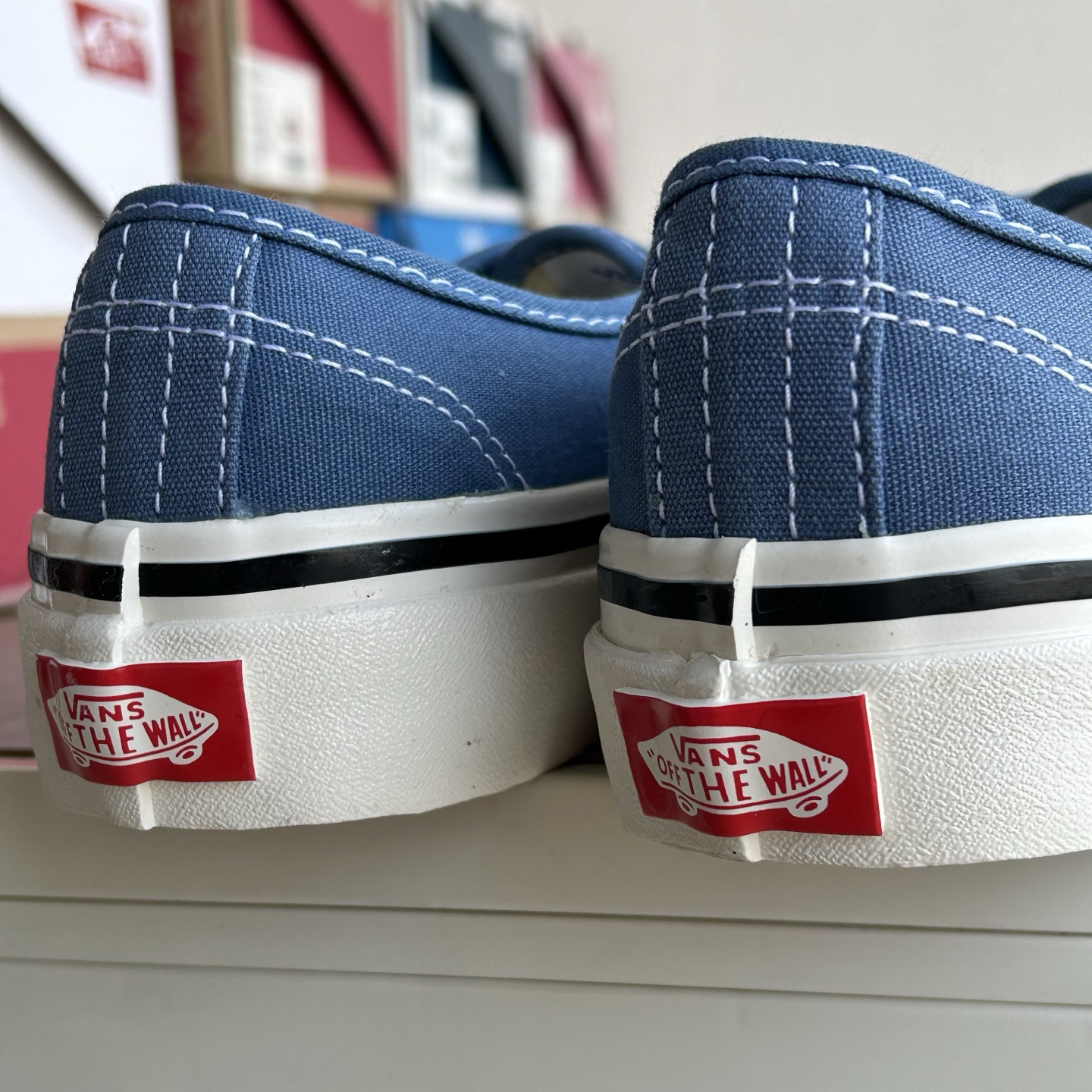 Vans Authentic 44 DX Low-Top Skate Shoes Navy Blue