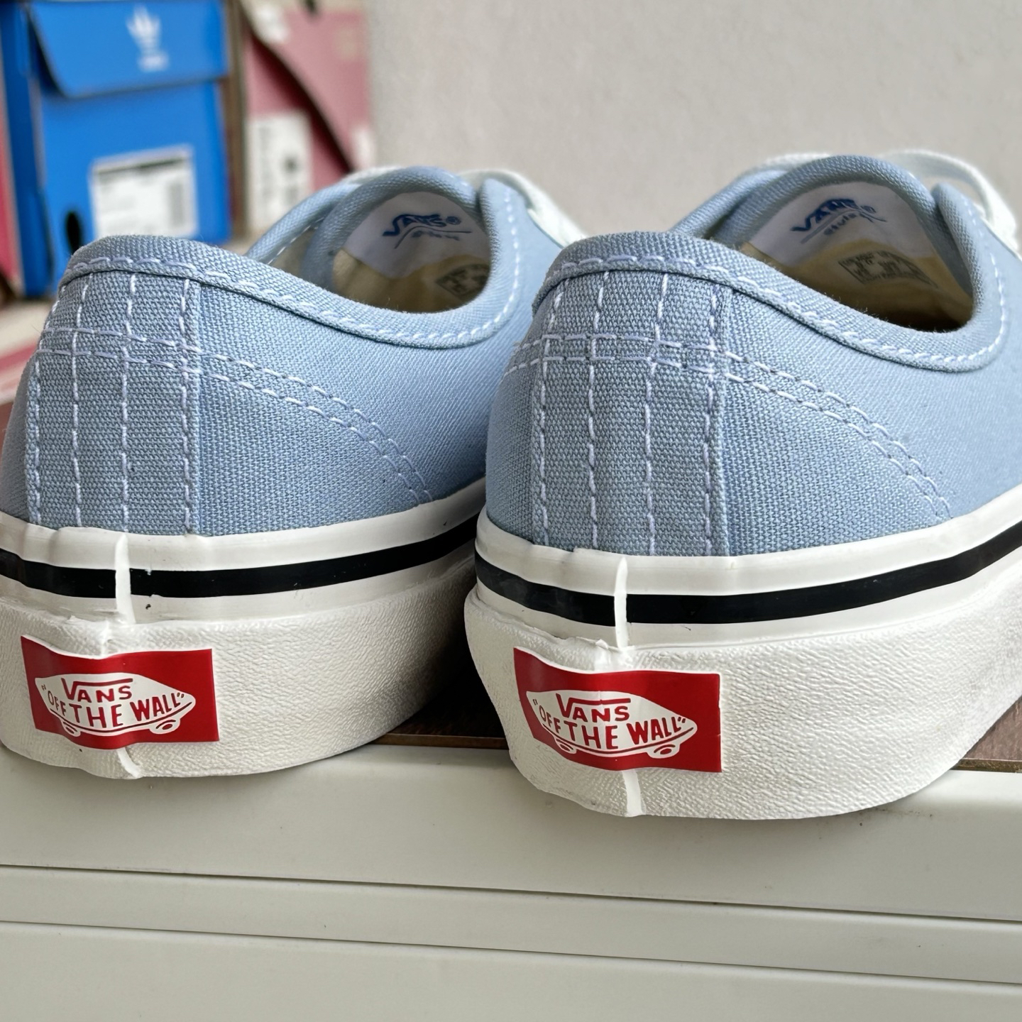 Vans Authentic 44 DX Low-Top Skate Shoes Sky Blue