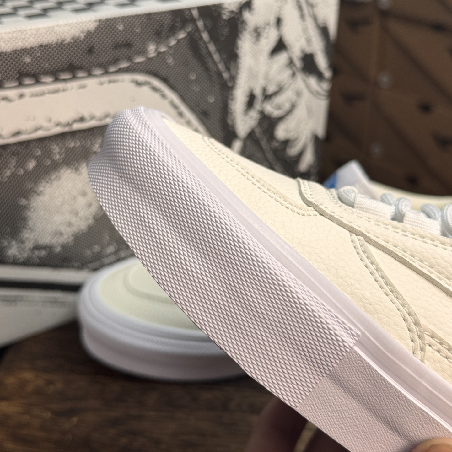 Vans Half Cab Low Skate Shoes White/Blue
