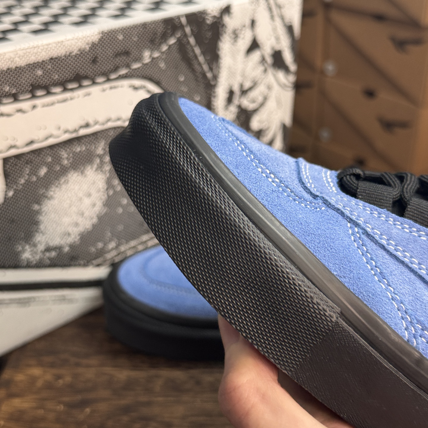 Vans Half Cab Skate Shoes Blue/Black