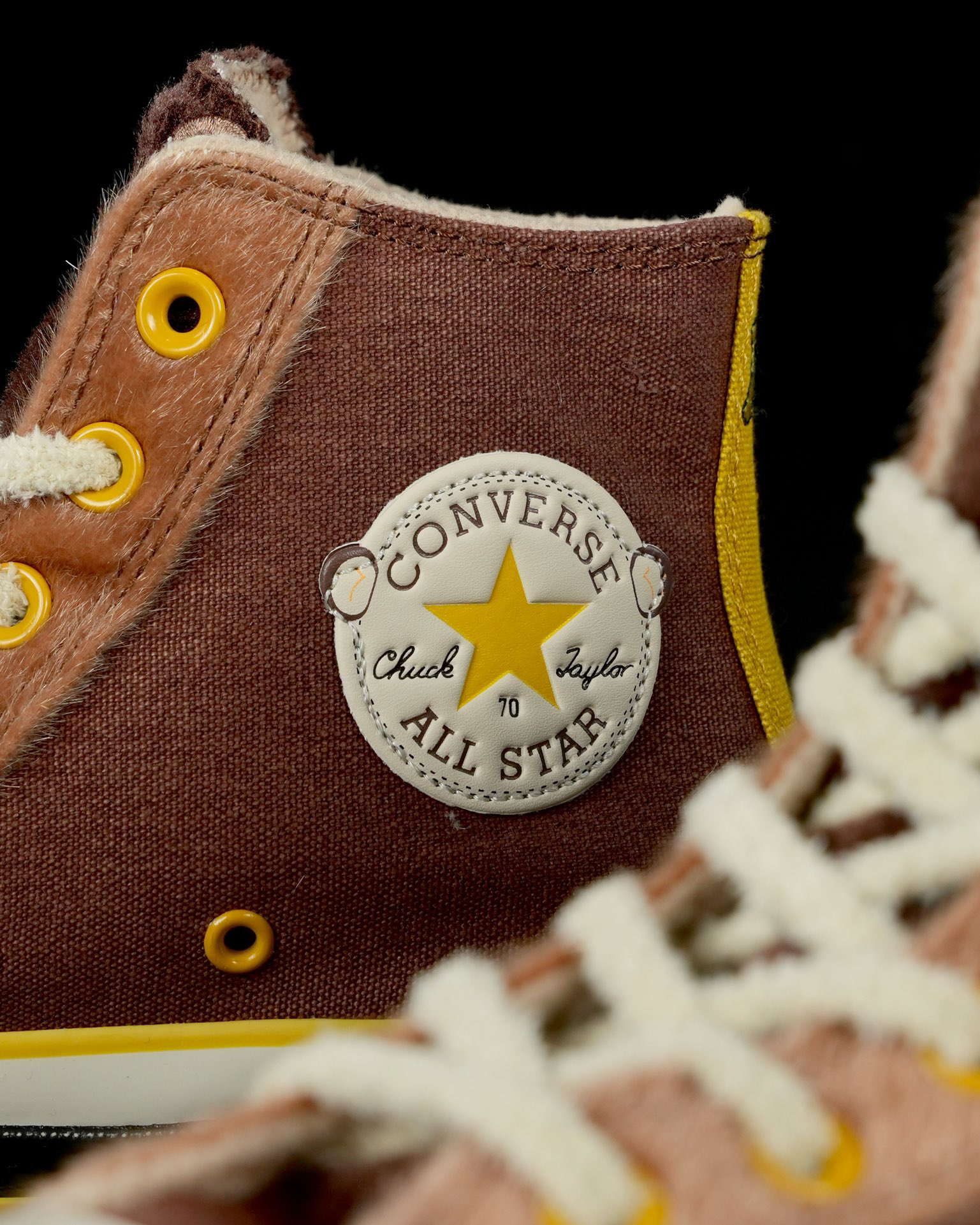 Converse Chuck 70 Furry Lined High-Top Sneakers Brown