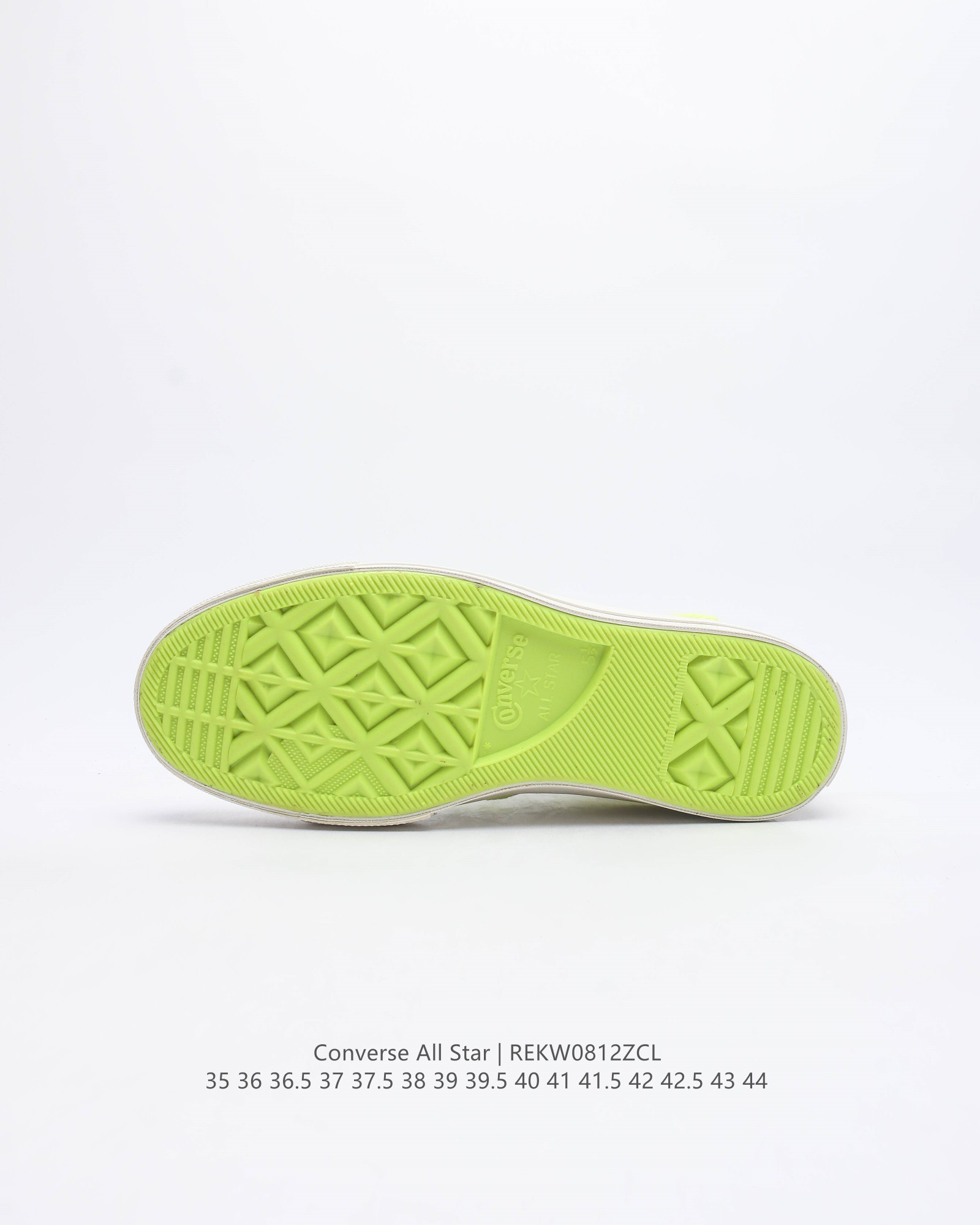 Converse All Star Deconstructed High-Top Canvas Sneakers White/Neon Yellow