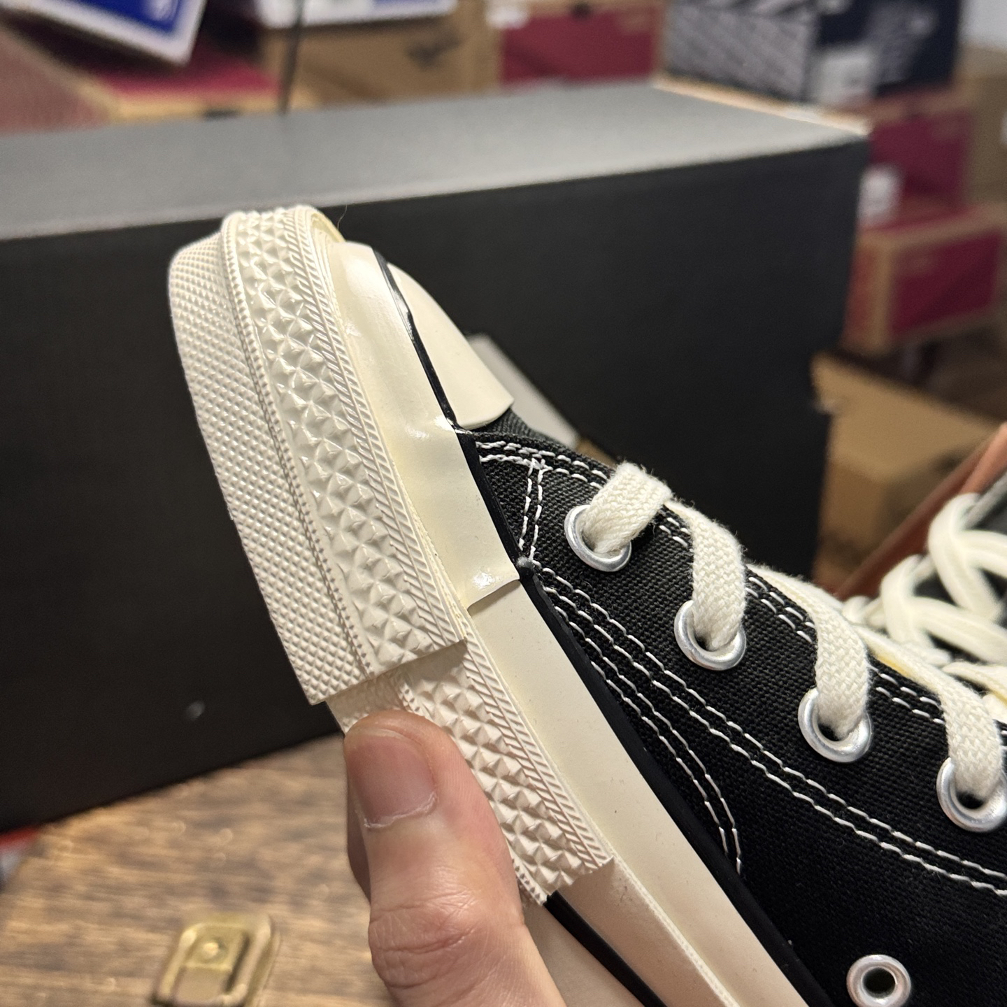 Converse Chuck 70 Patchwork Hi Canvas Sneakers Black