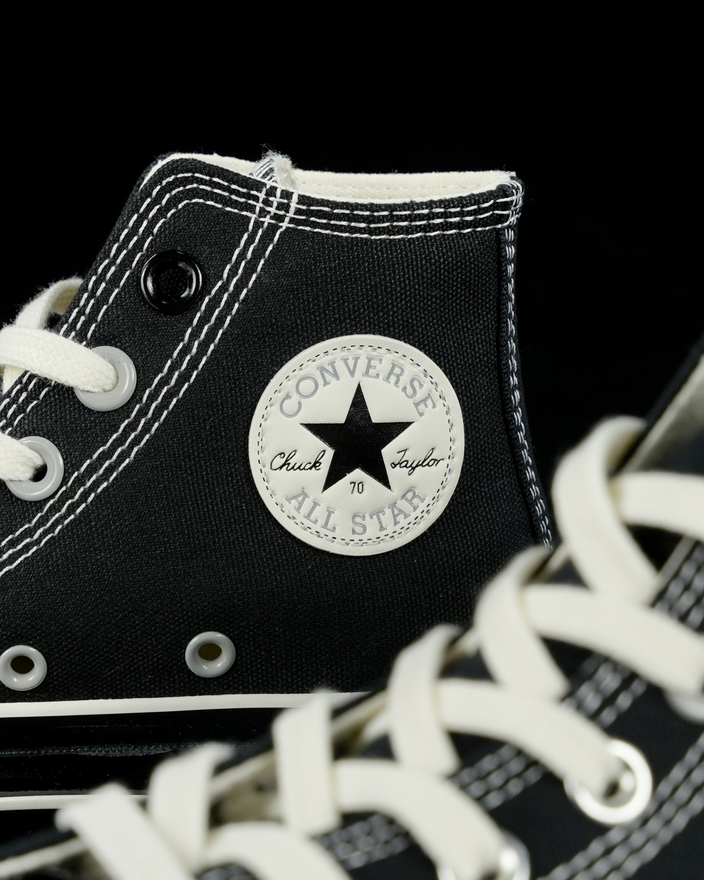 Converse Chuck 70 Star Stitch High-Top Sneakers Black
