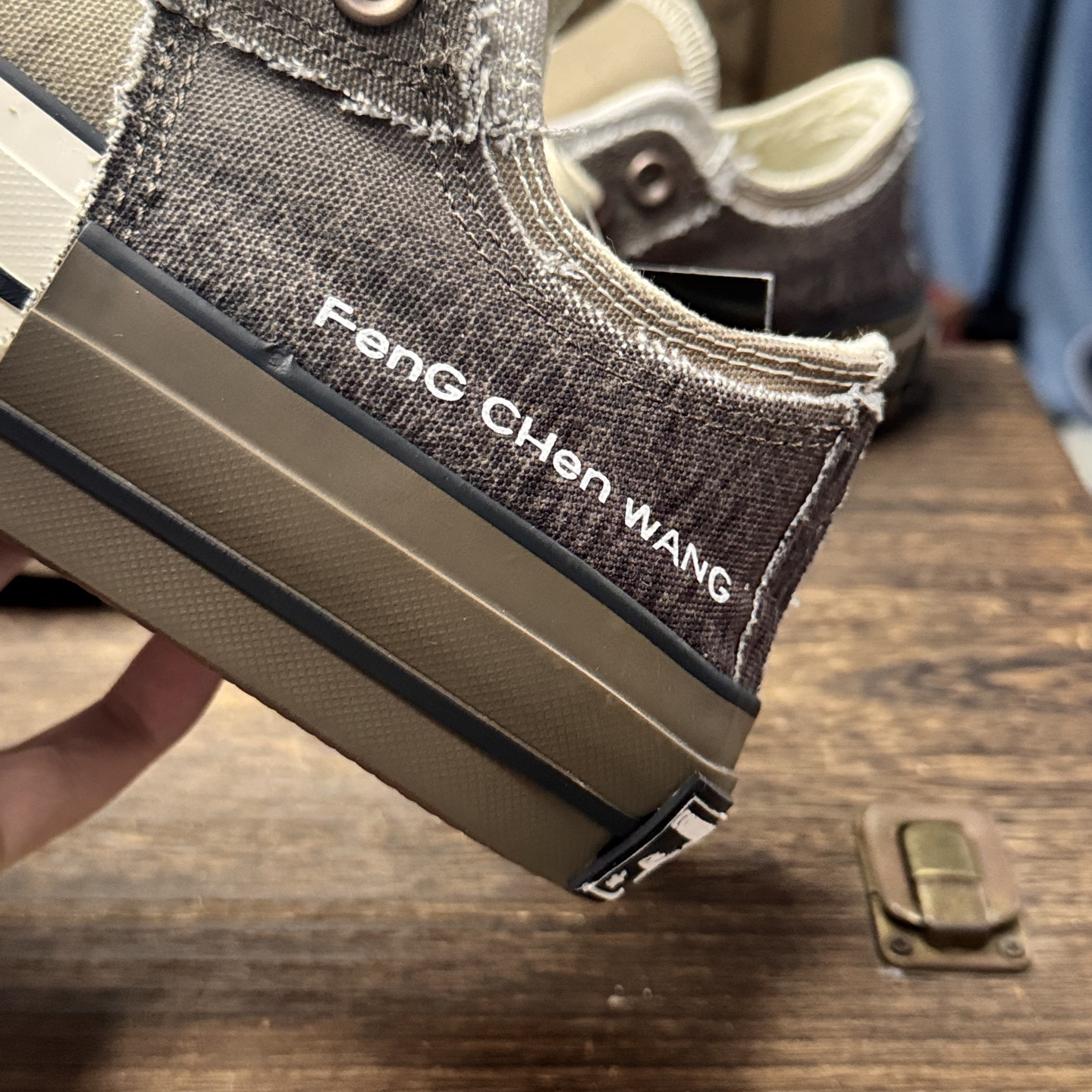 Converse x Feng Chen Wang Deconstructed Canvas Sneakers Brown