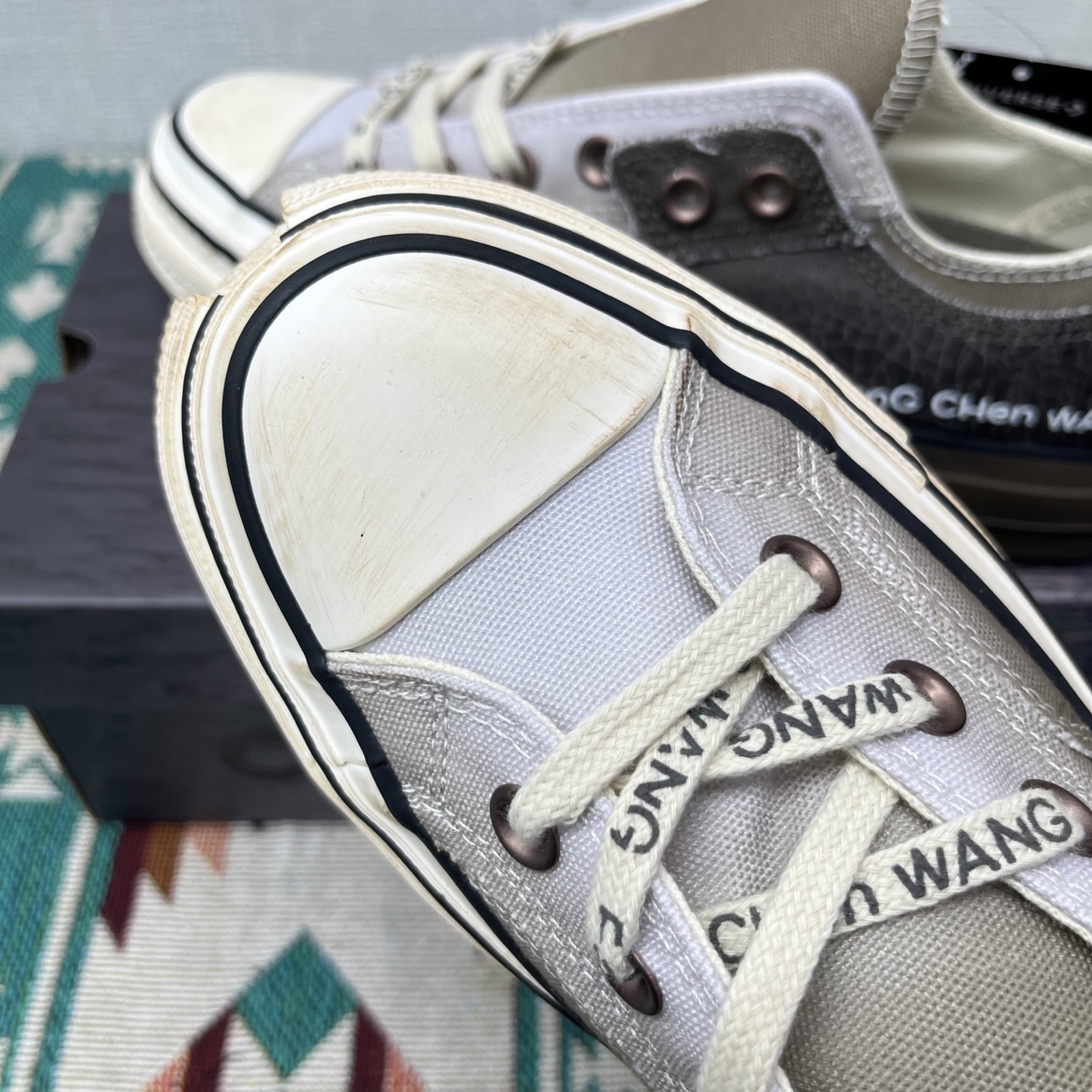 Converse x Feng Chen Wang Deconstructed Canvas Sneakers Brown