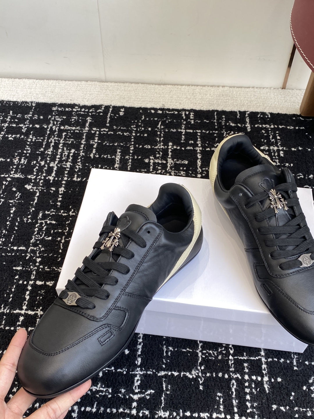 Rick Owens x Chrome Hearts Trainer Black/Beige