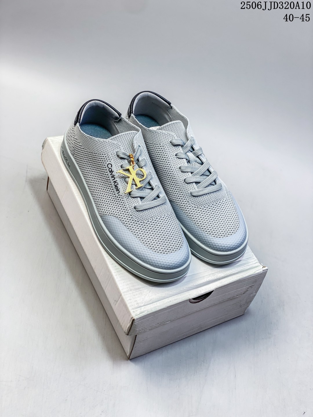 Calvin Klein Mesh Low-Top Sneakers Gray