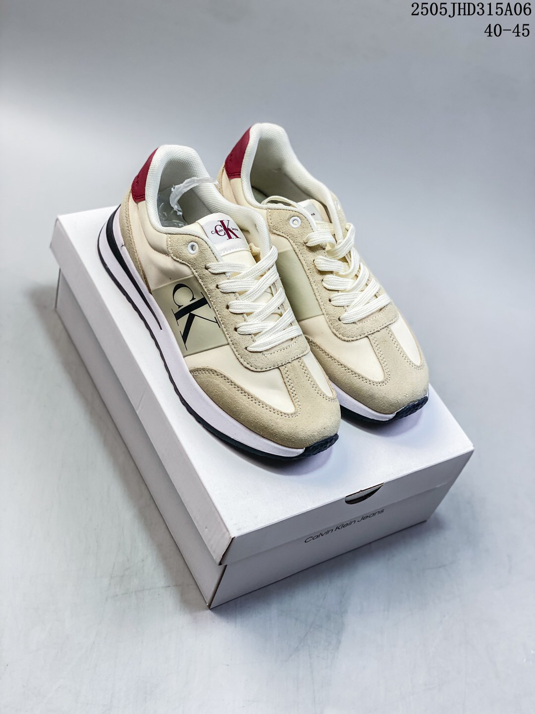 Calvin Klein Retro Runner Sneakers Cream/Beige