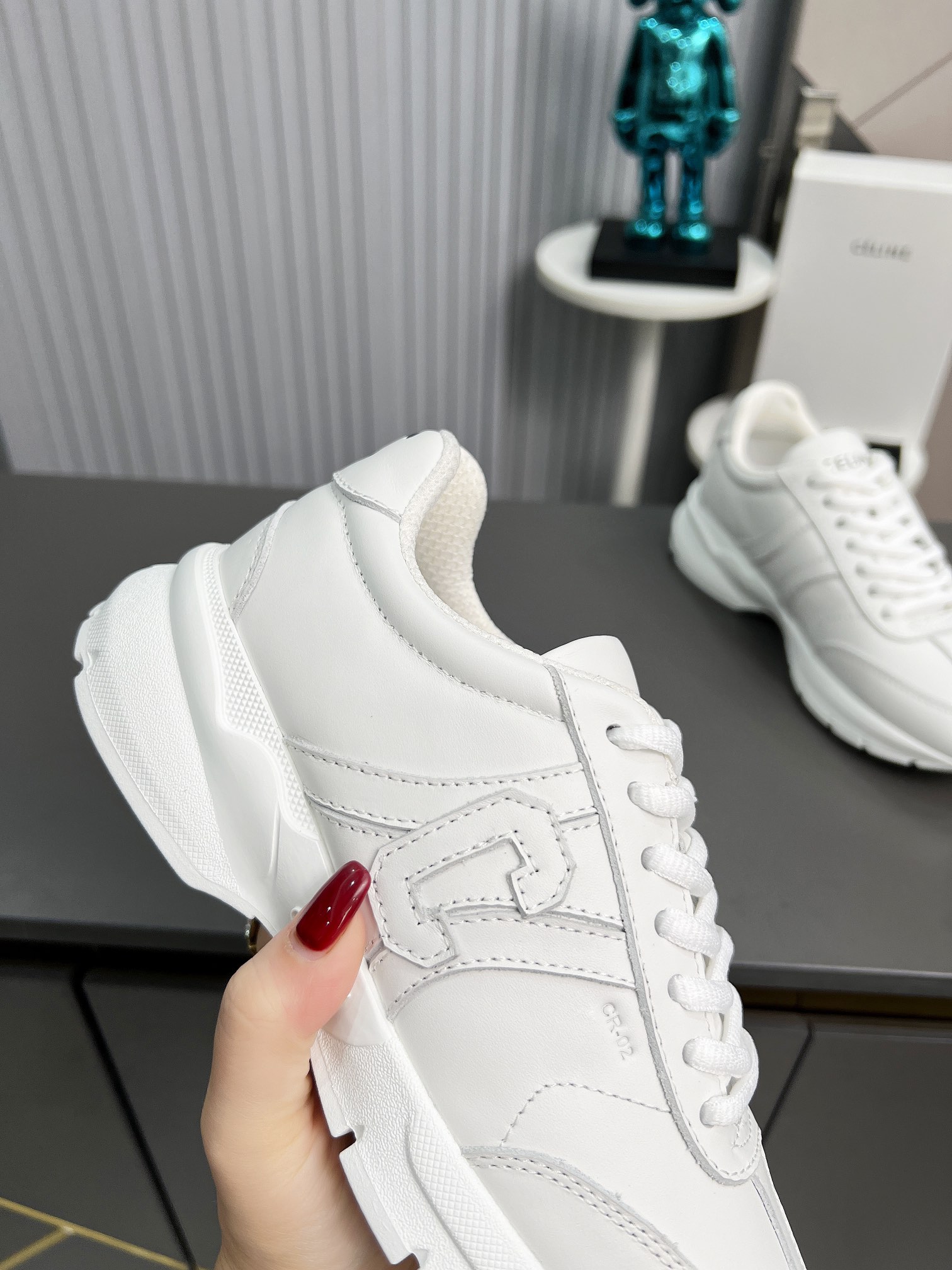 Celine Chunky Dad Sneakers White