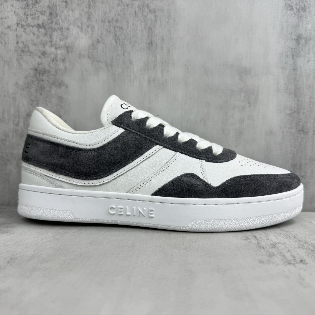 Celine Trainer Skate Sneakers White/Black