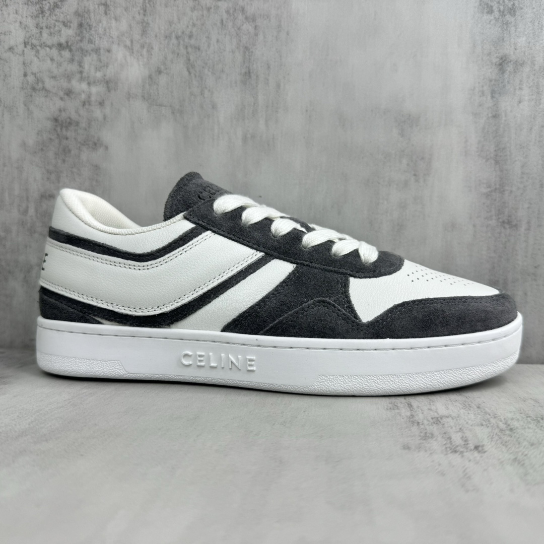 Celine Trainer Skate Sneakers Black/White