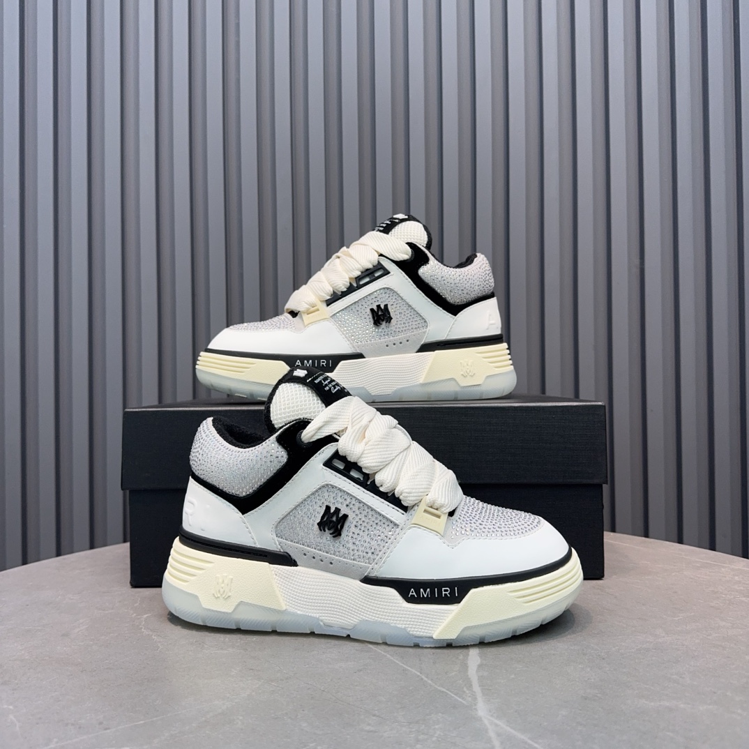 AMIRI Crystal Panel Sneakers White