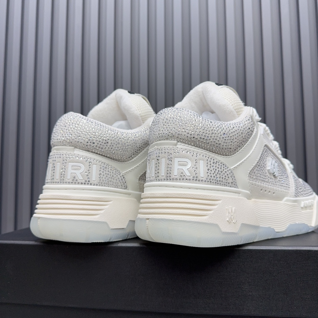 AMIRI Crystal Low-Top Sneakers White