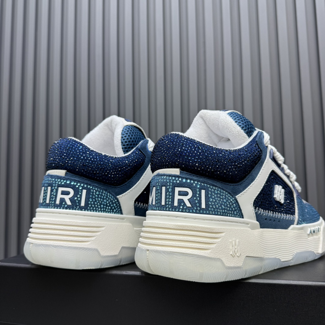 AMIRI Crystal Low-Top Sneakers Blue