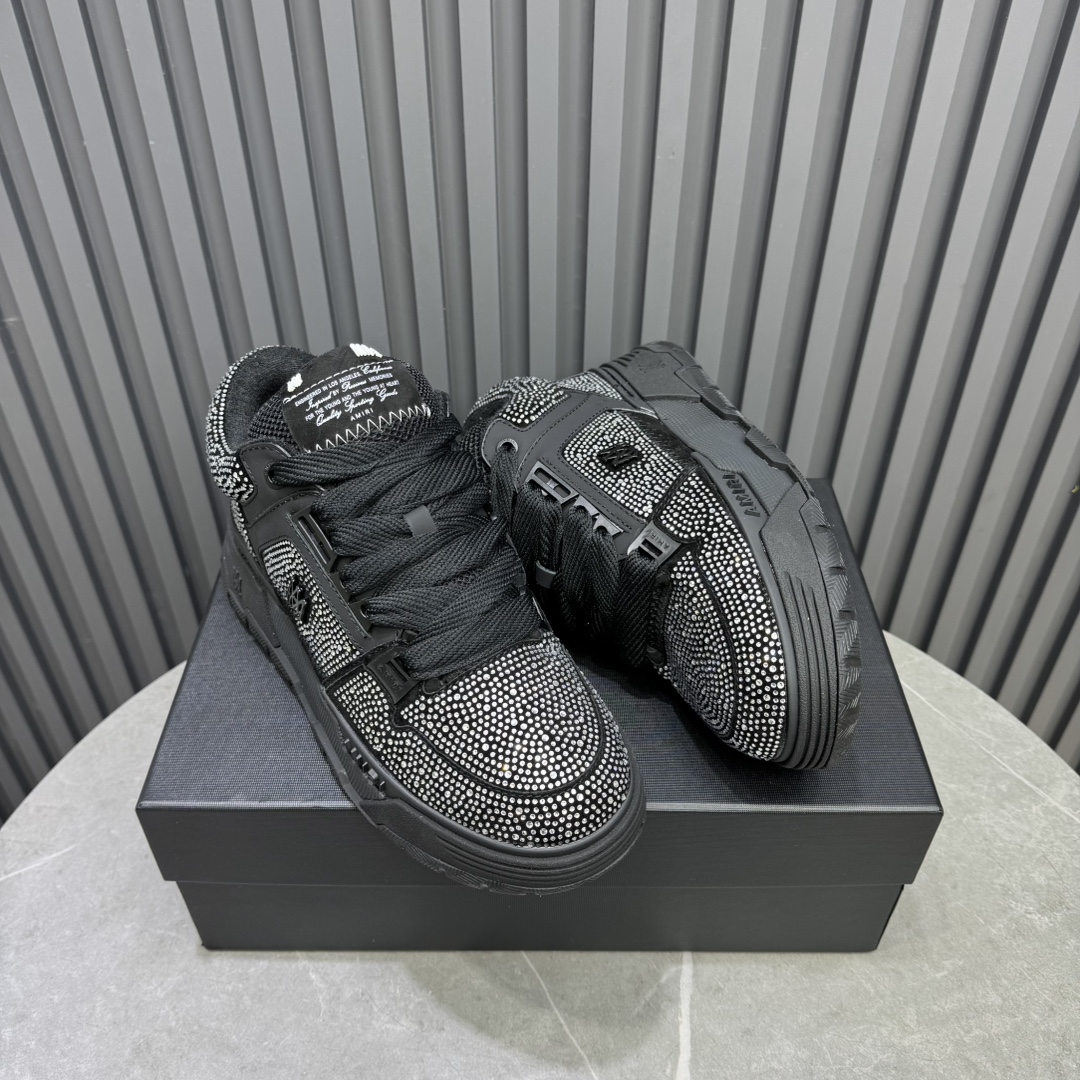 AMIRI Crystal Low Sneakers Black